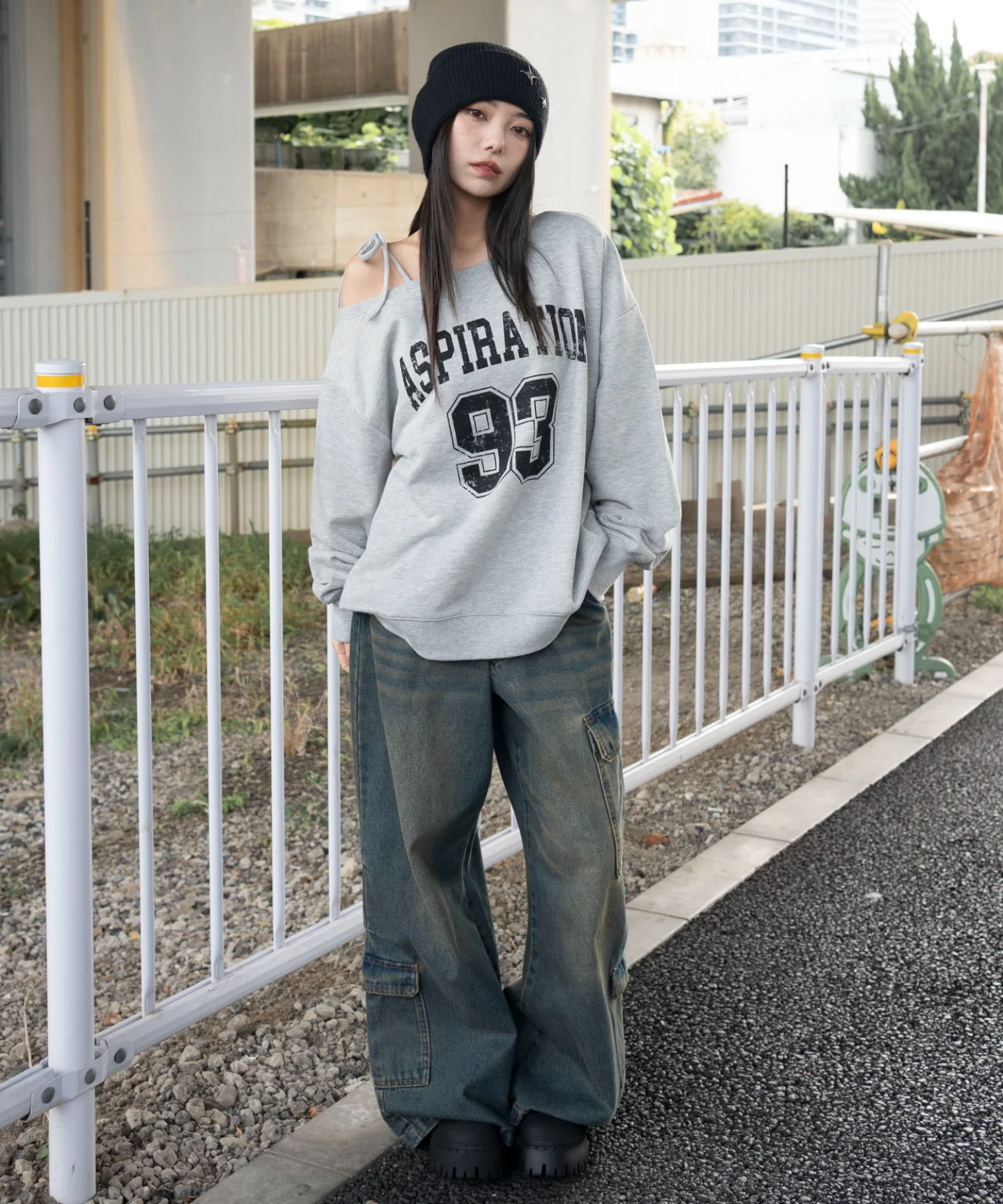 2WAYグラフィックワンショルBIGスウェット - Image 38