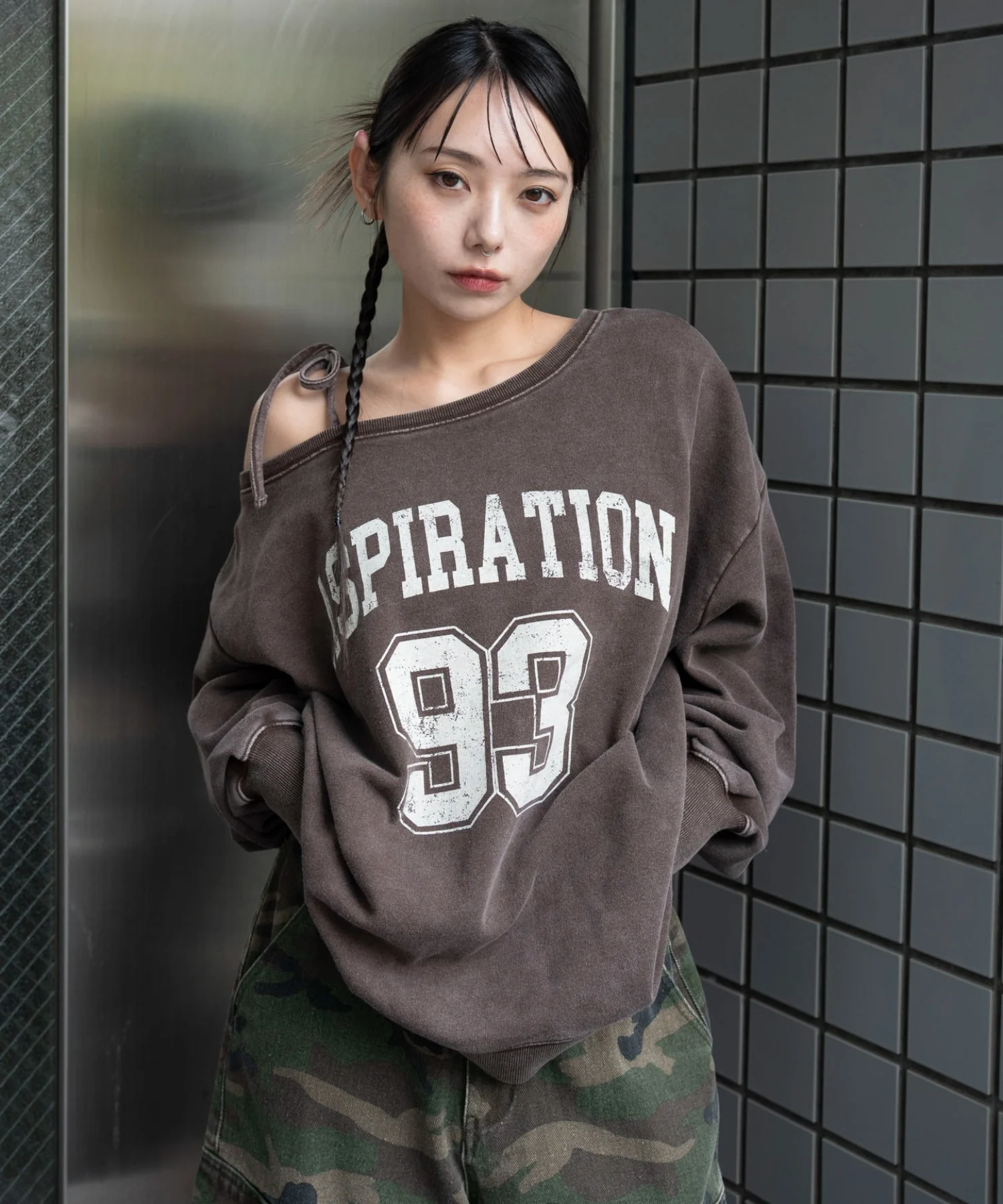 2WAYグラフィックワンショルBIGスウェット - Image 40