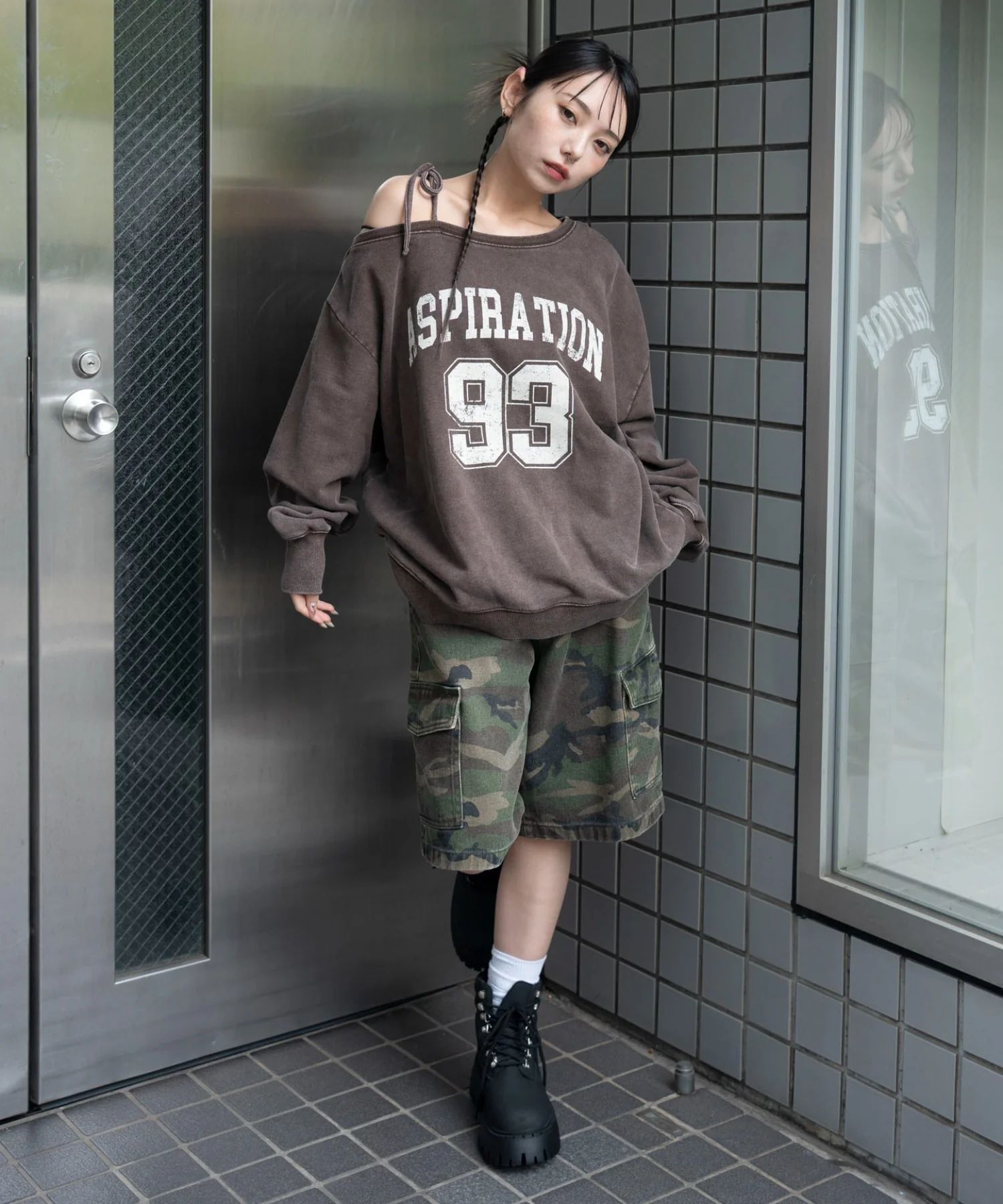 2WAYグラフィックワンショルBIGスウェット - Image 44