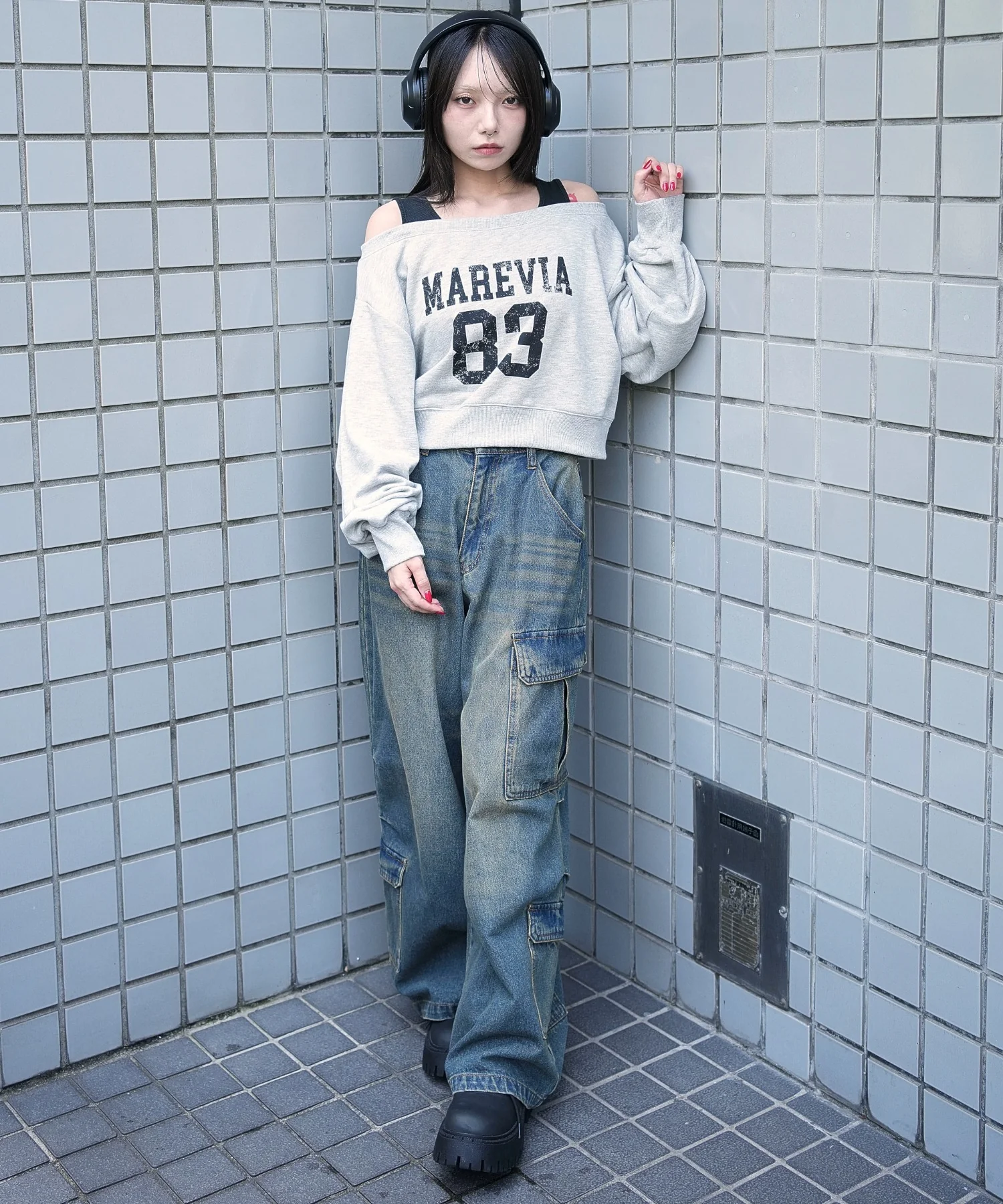 ドッキングオフショルショートスウェット - Image 18