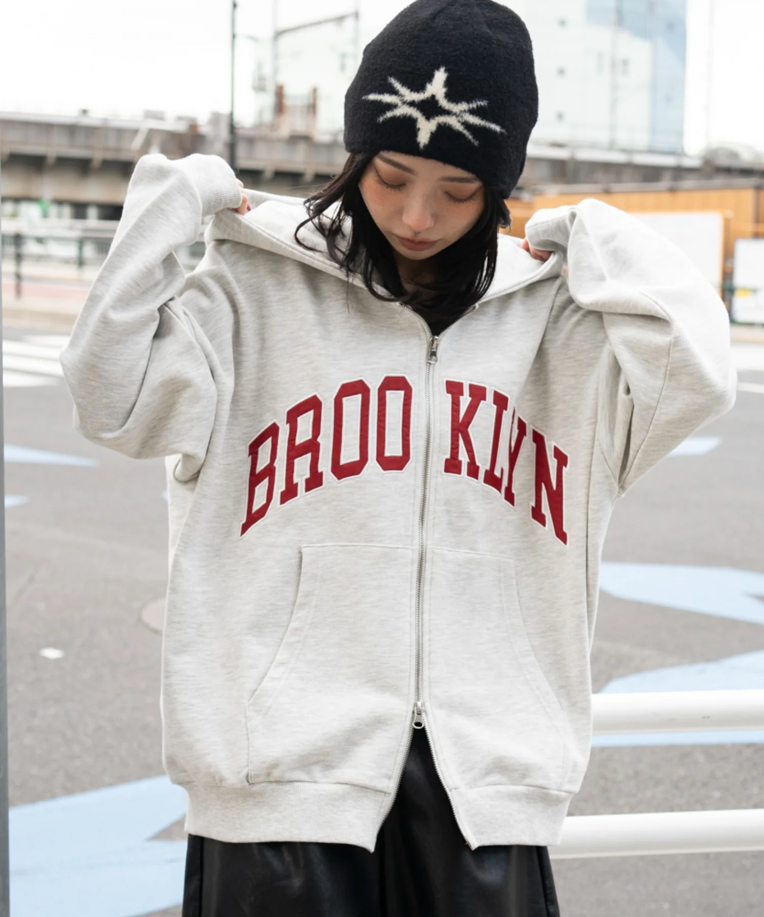 グラフィックBIGZIPパーカー - Image 11