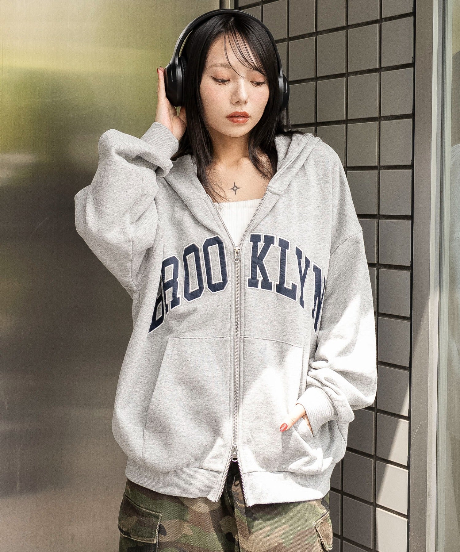 グラフィックBIGZIPパーカー - Image 3