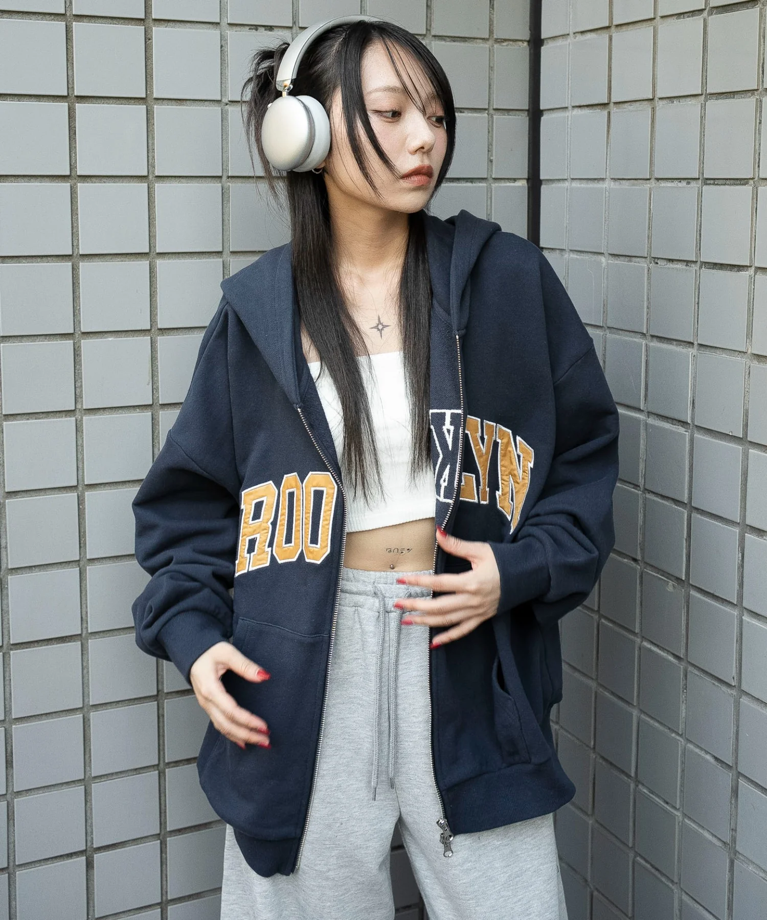 グラフィックBIGZIPパーカー - Image 6