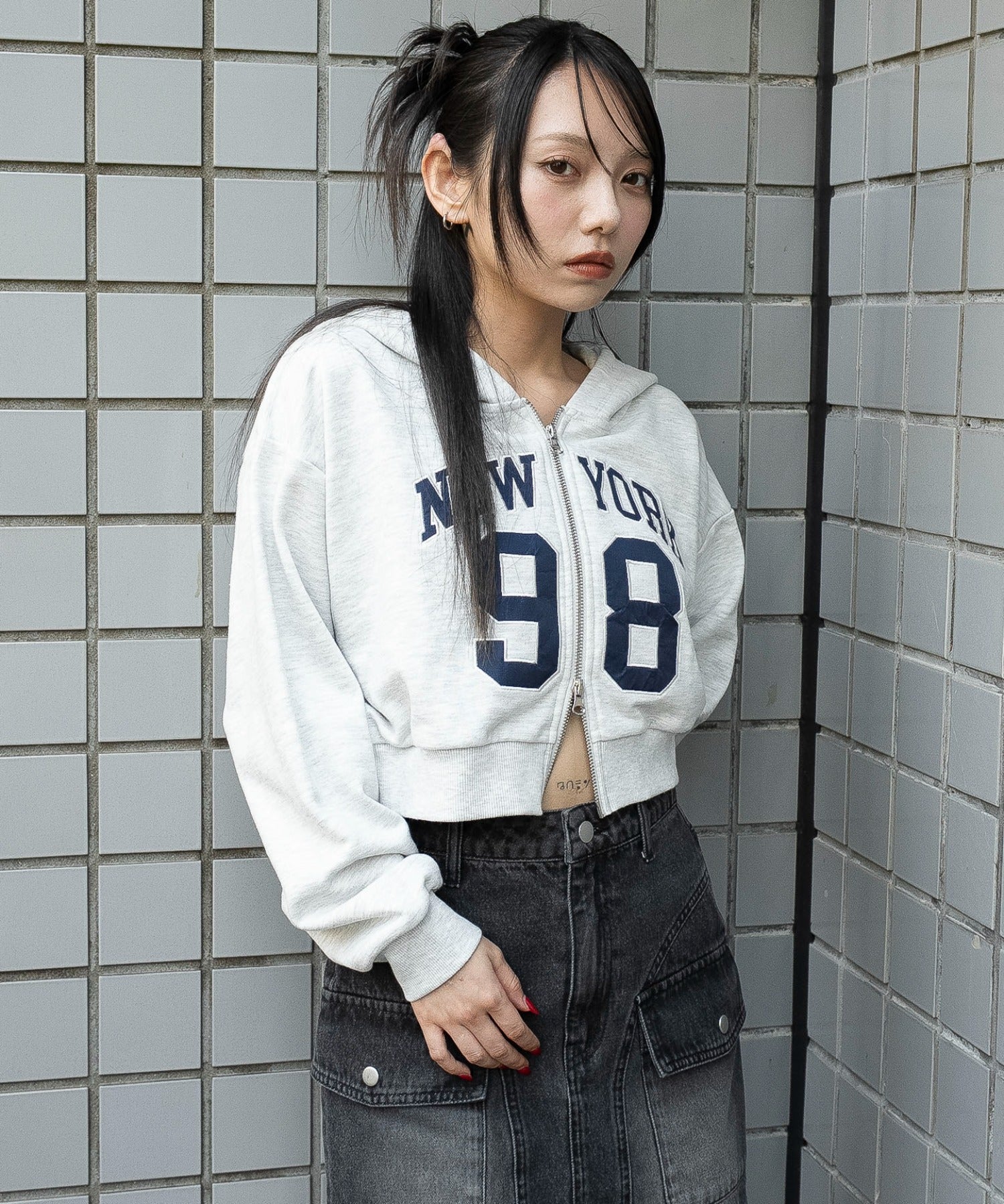 グラフィックショートZIPパーカー - Image 17