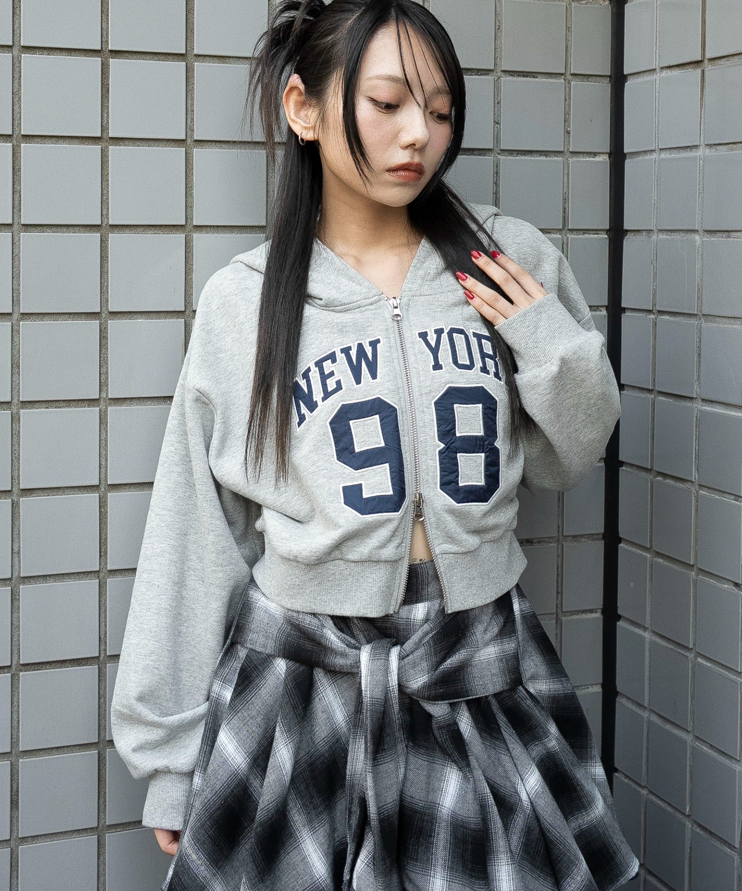 グラフィックショートZIPパーカー - Image 3