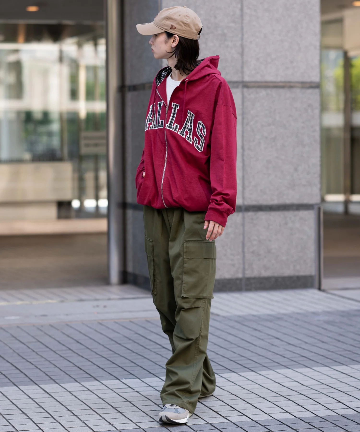 スラブチェックロゴジップパーカー - Image 26