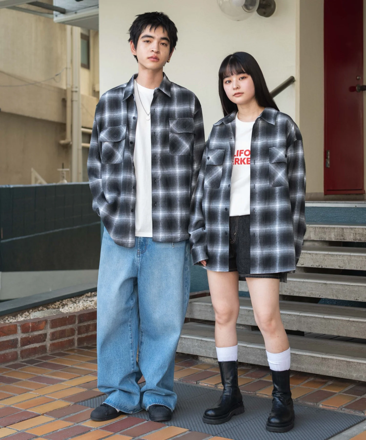オンブレチェックネルシャツ（LS） - Image 7