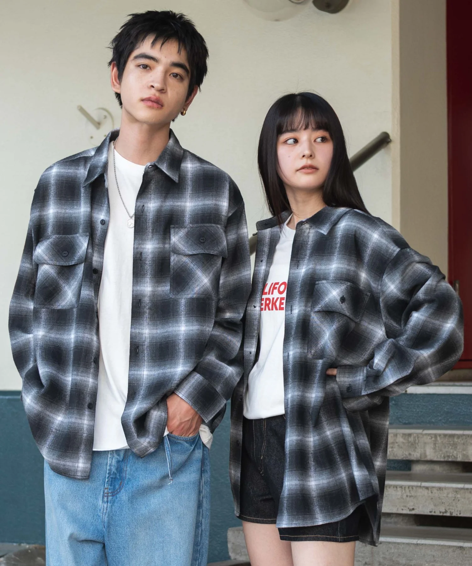オンブレチェックネルシャツ（LS） - Image 8
