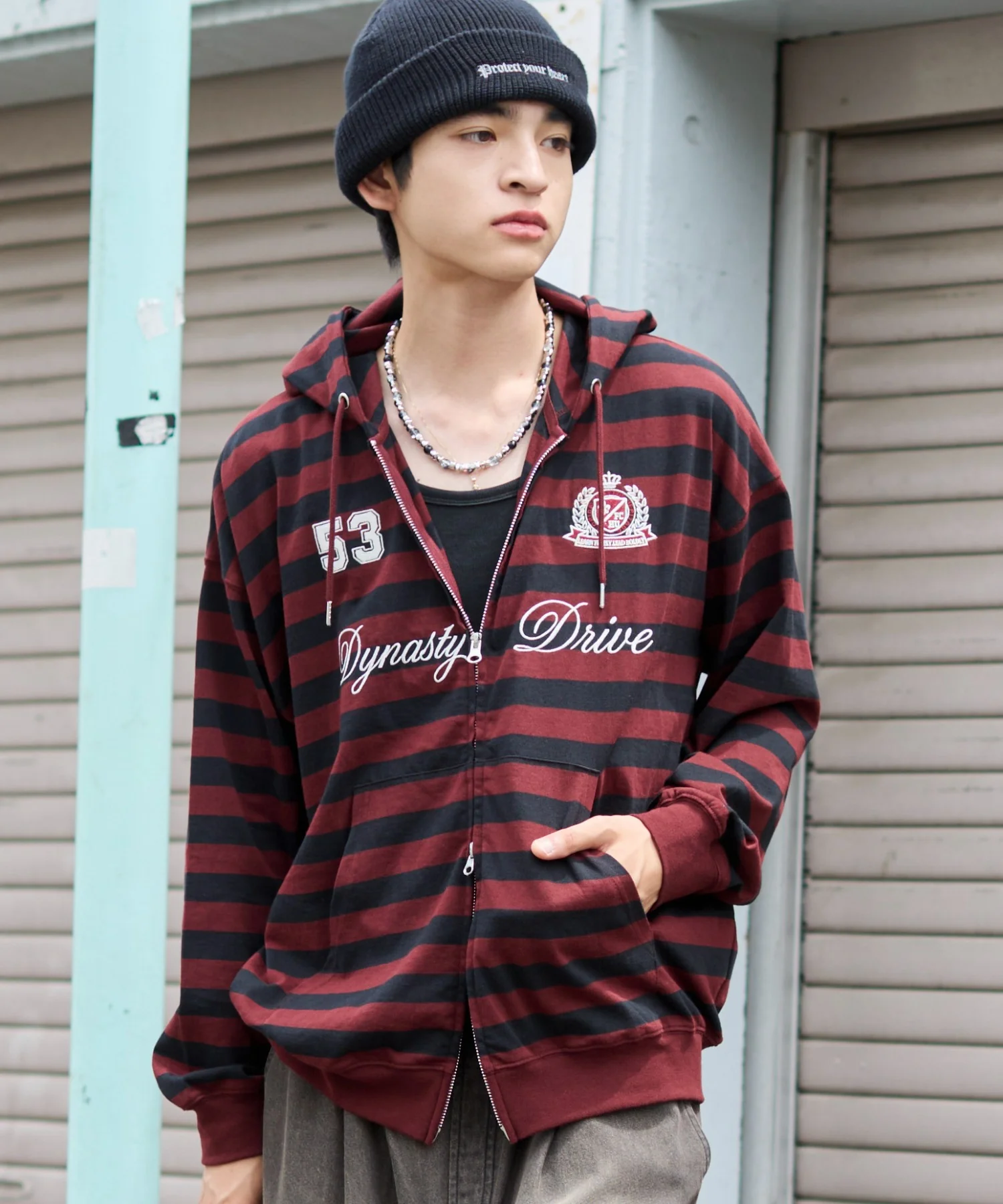 ナンバリングカットZIPパーカー - Image 14
