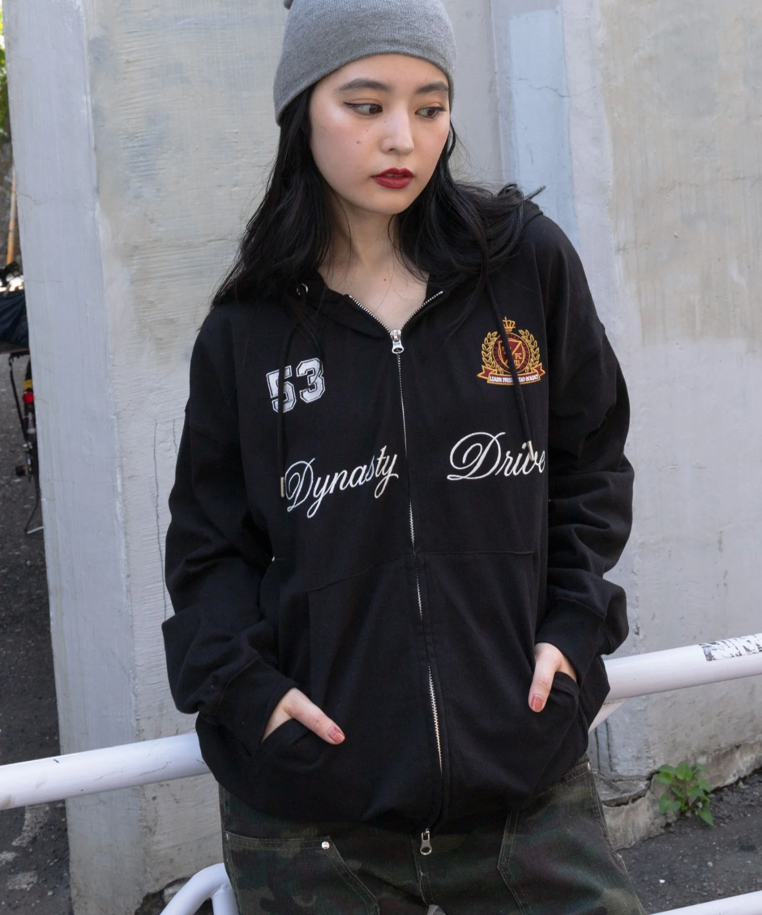 ナンバリングカットZIPパーカー - Image 4