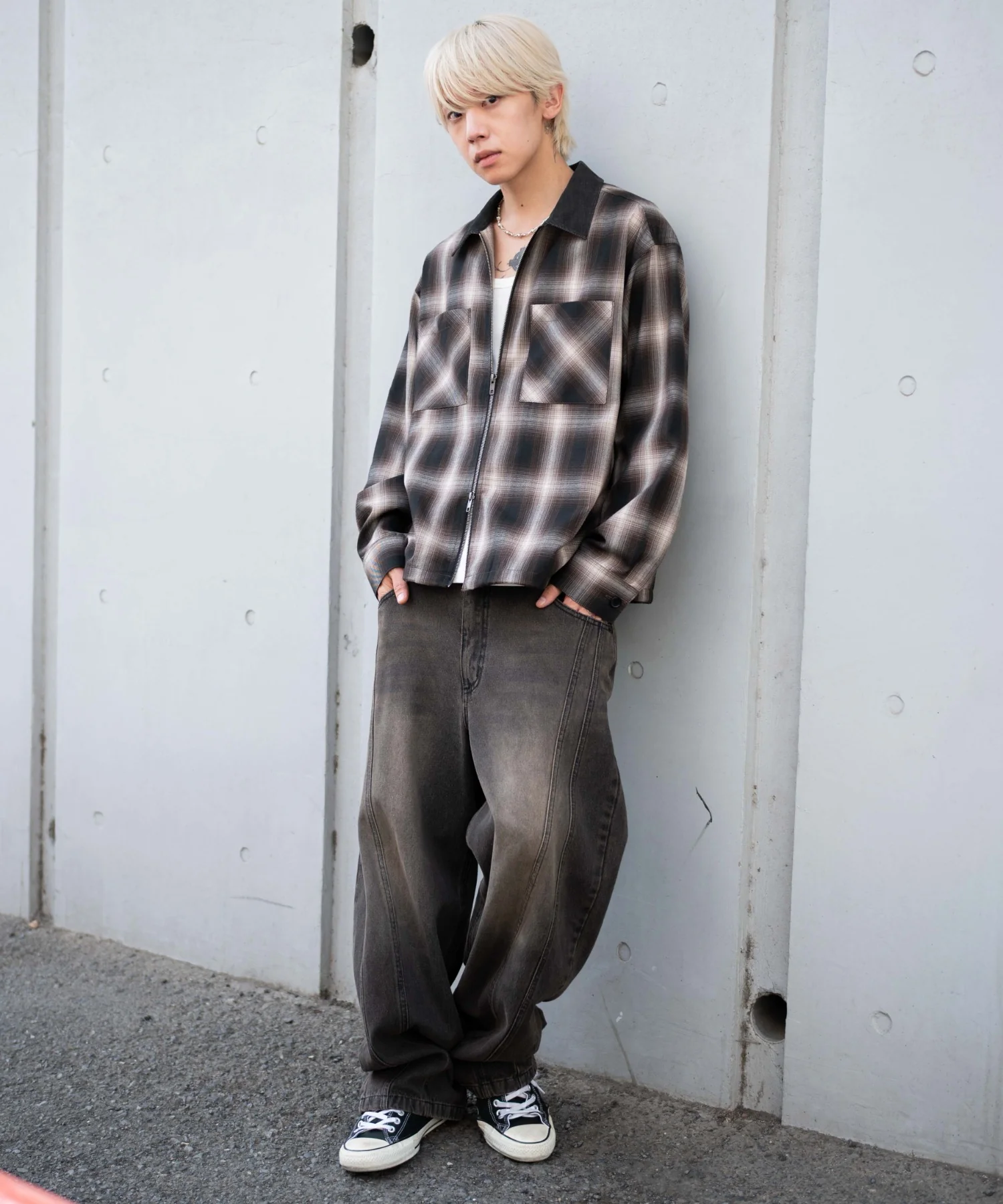 オンブレチェックシャツジャケット - Image 17