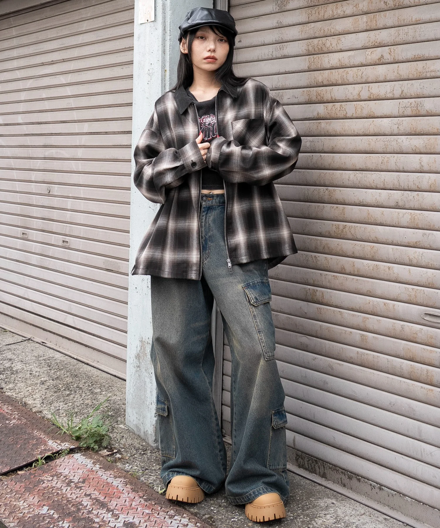 オンブレチェックシャツジャケット - Image 20