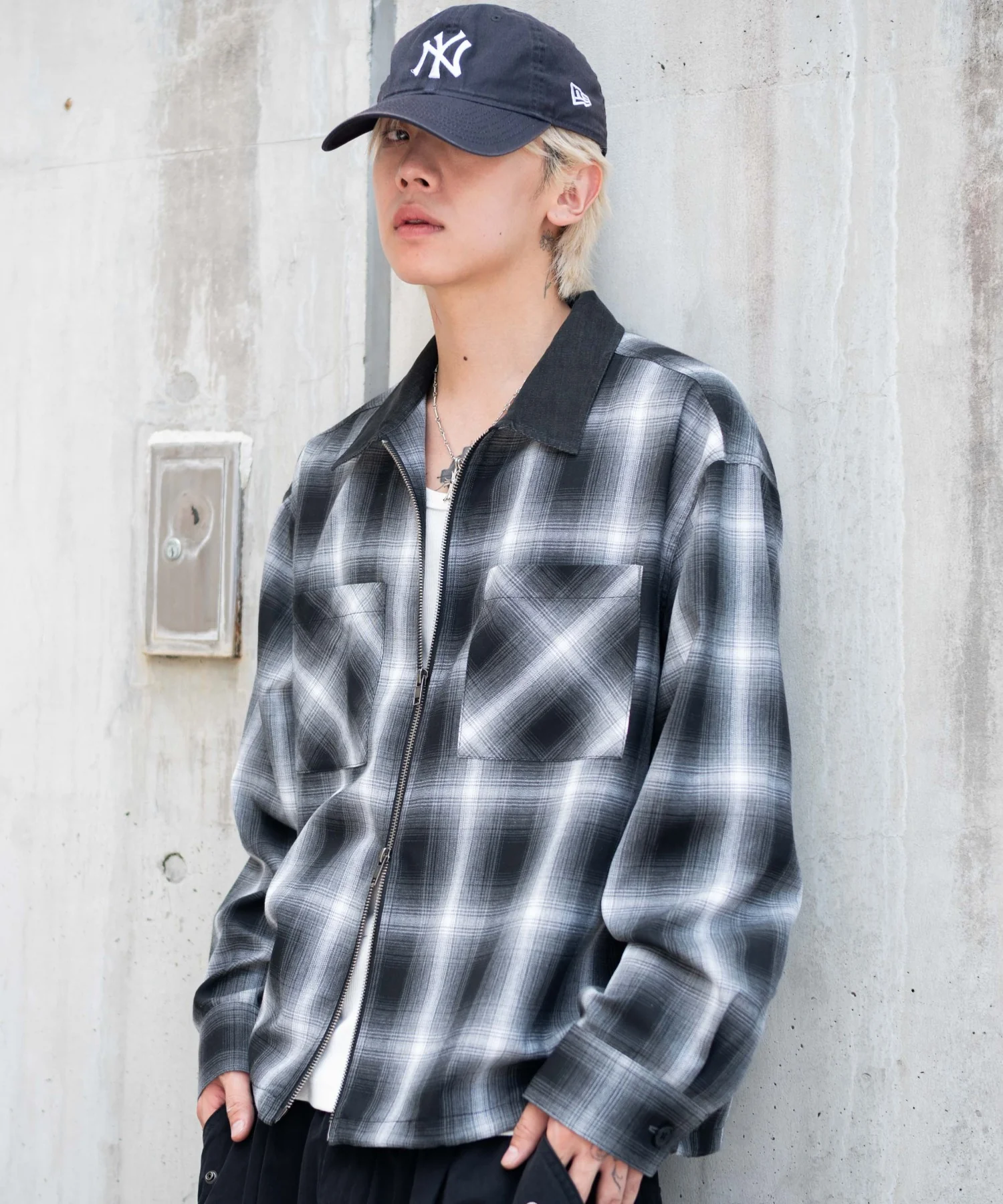 オンブレチェックシャツジャケット - Image 25
