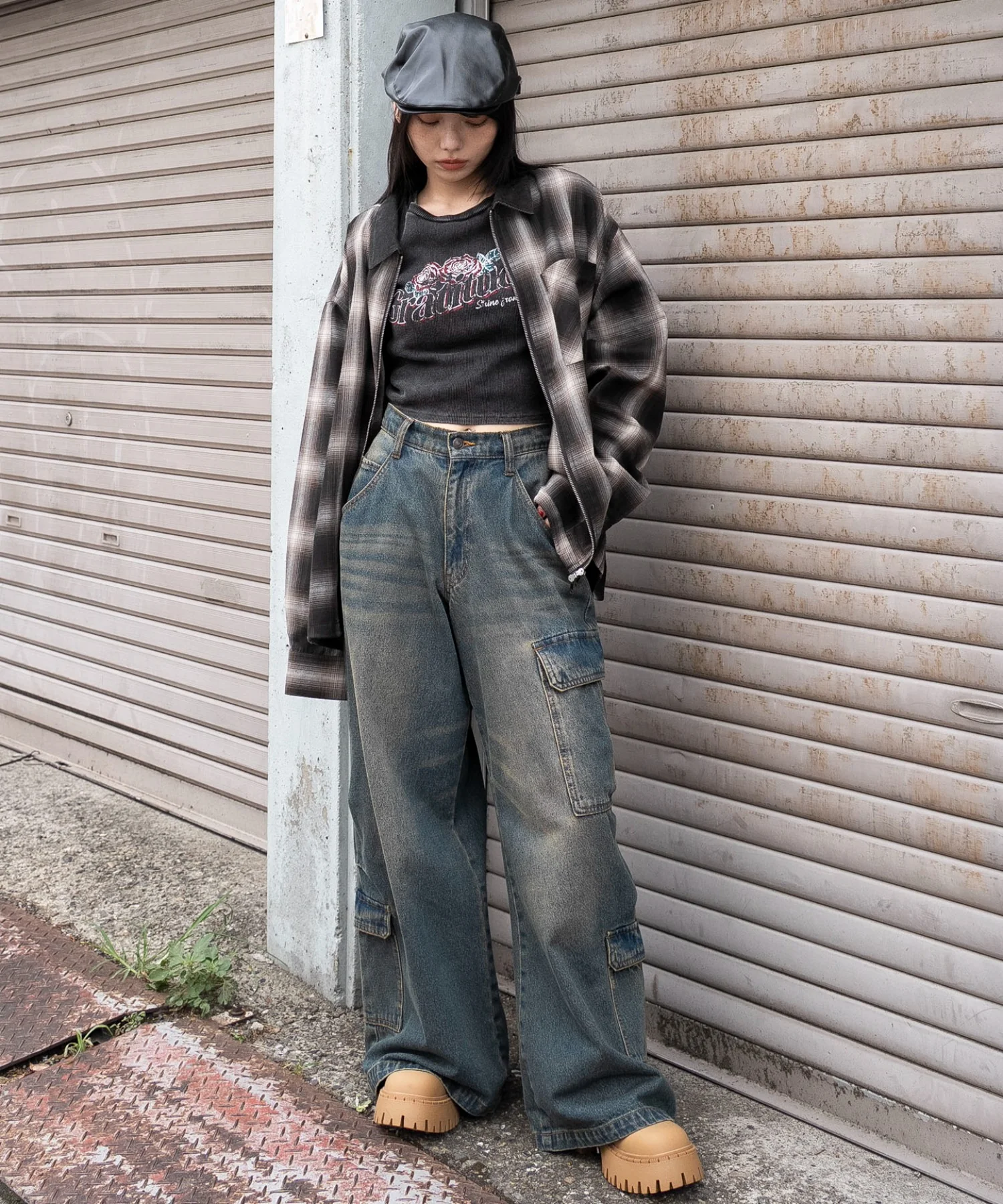 オンブレチェックシャツジャケット - Image 4