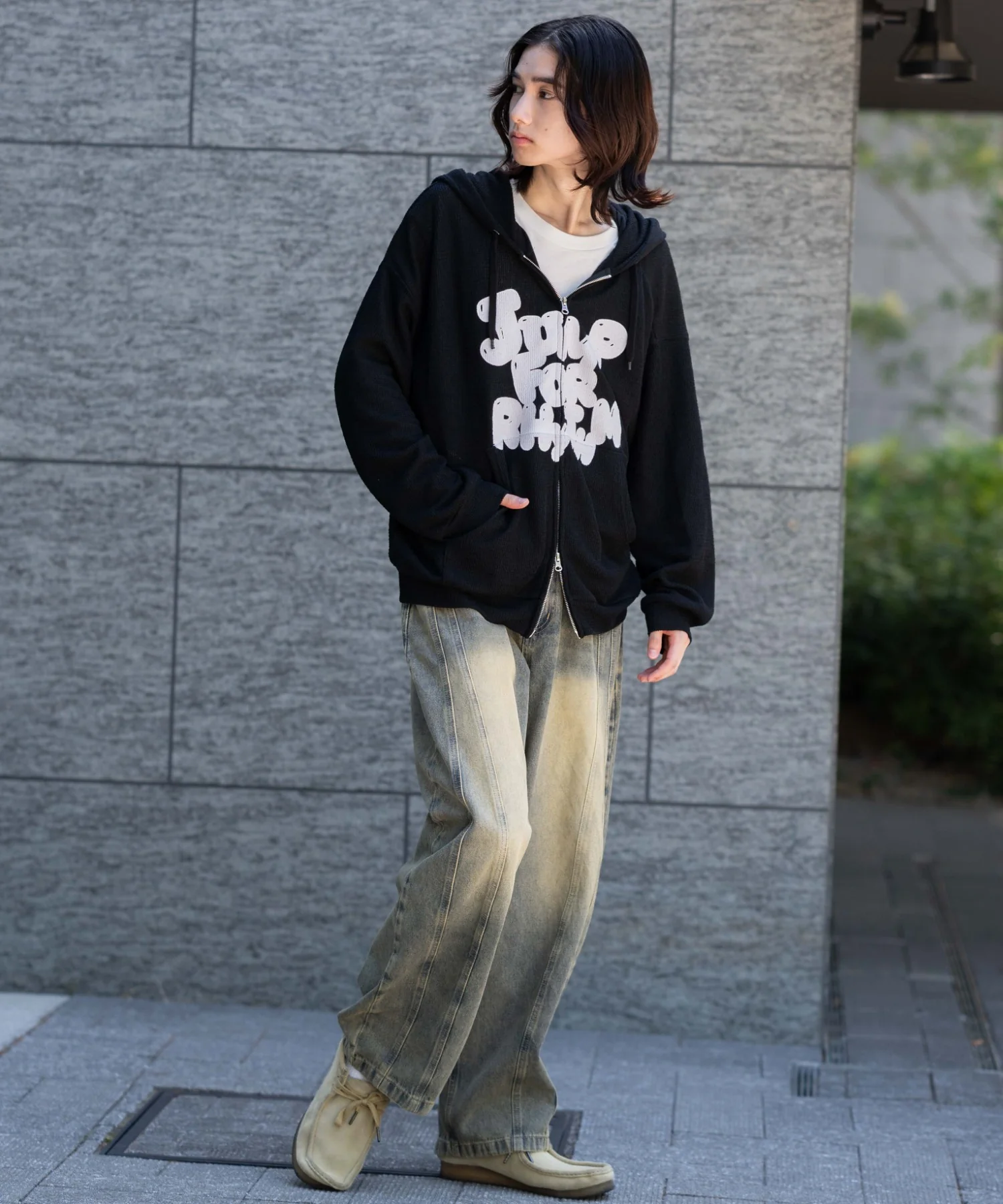 メッシュロゴジップパーカー - Image 5