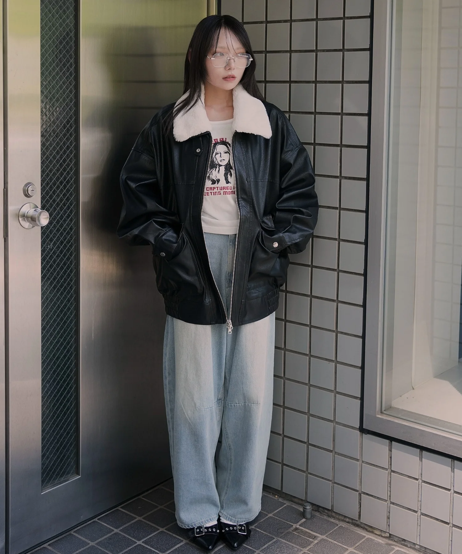 2WAYファー襟PUジャケット - Image 3