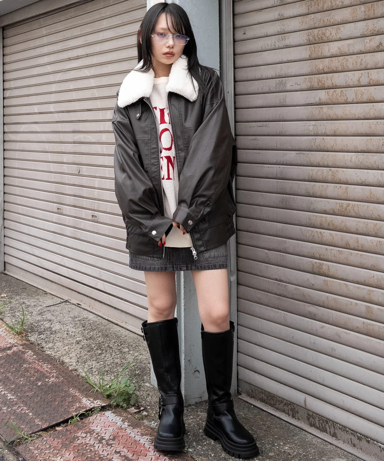 2WAYファー襟PUジャケット - Image 4