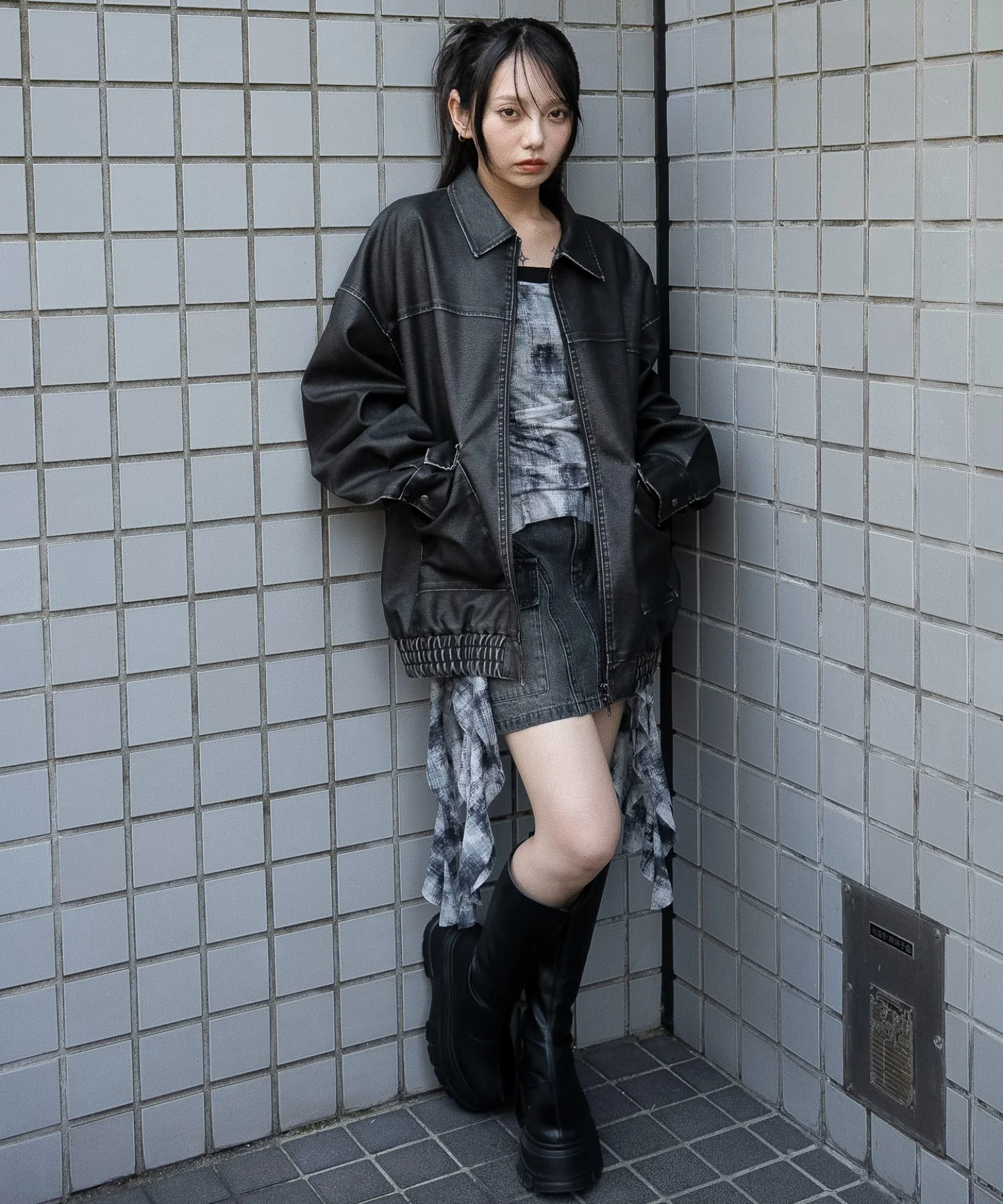 ヴィンテージライクPUジャケット - Image 3