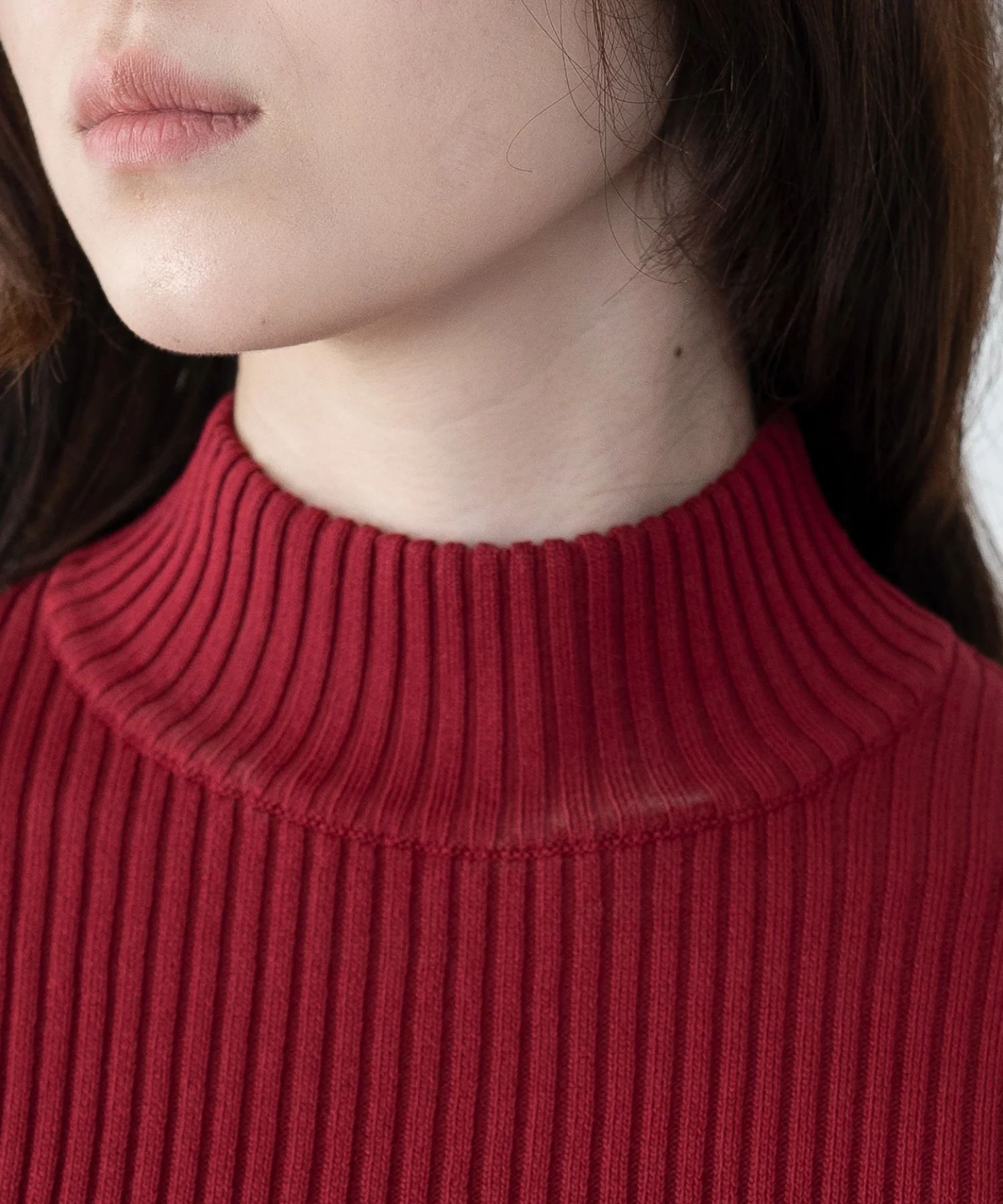 リブハイネックショートニット - Image 13