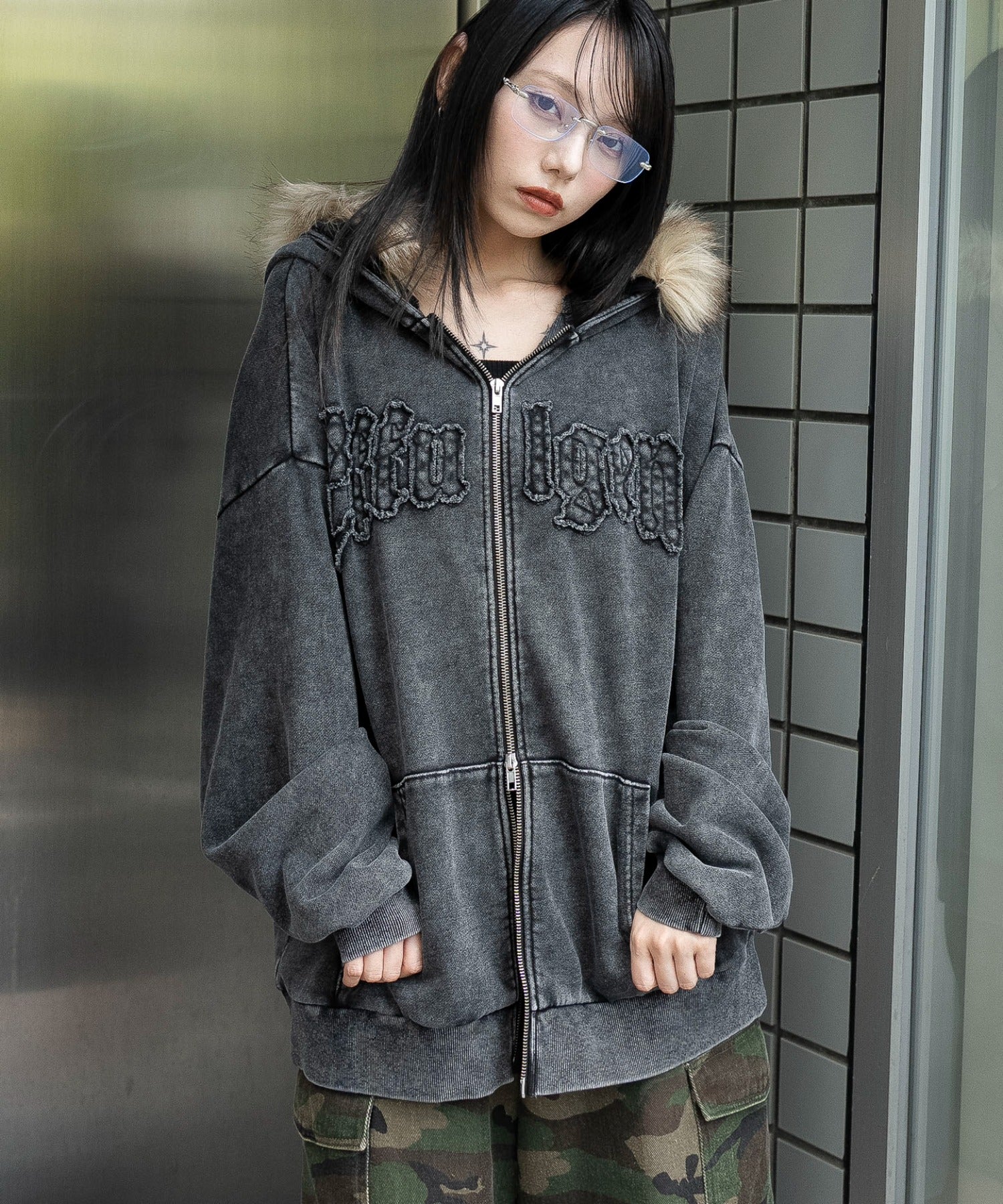 ファーフードBIGZIPパーカー - Image 13