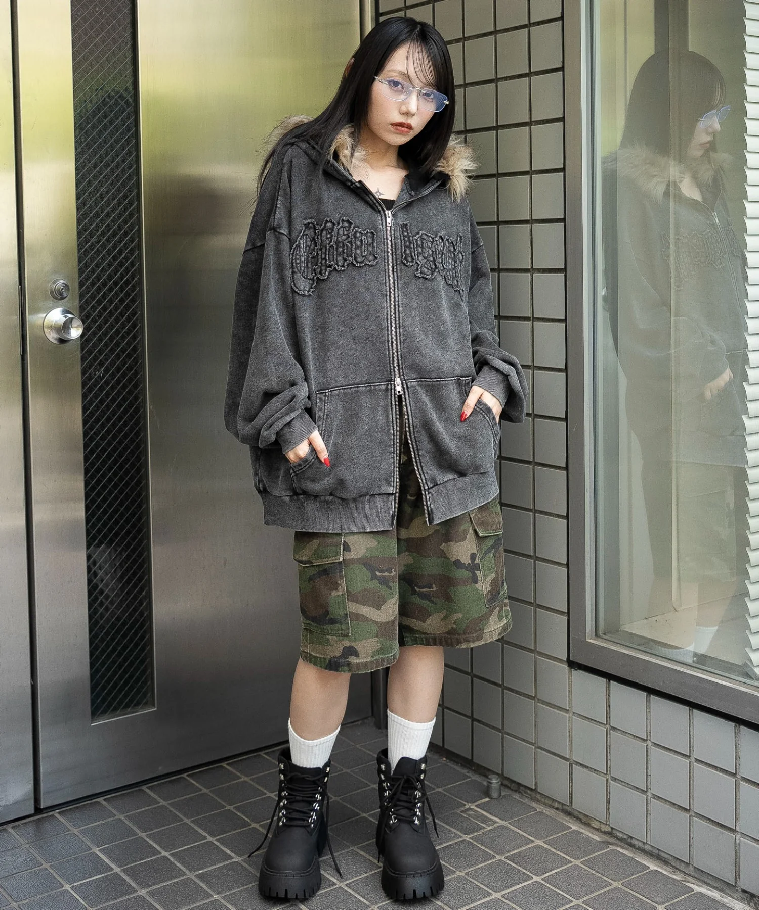 ファーフードBIGZIPパーカー - Image 15