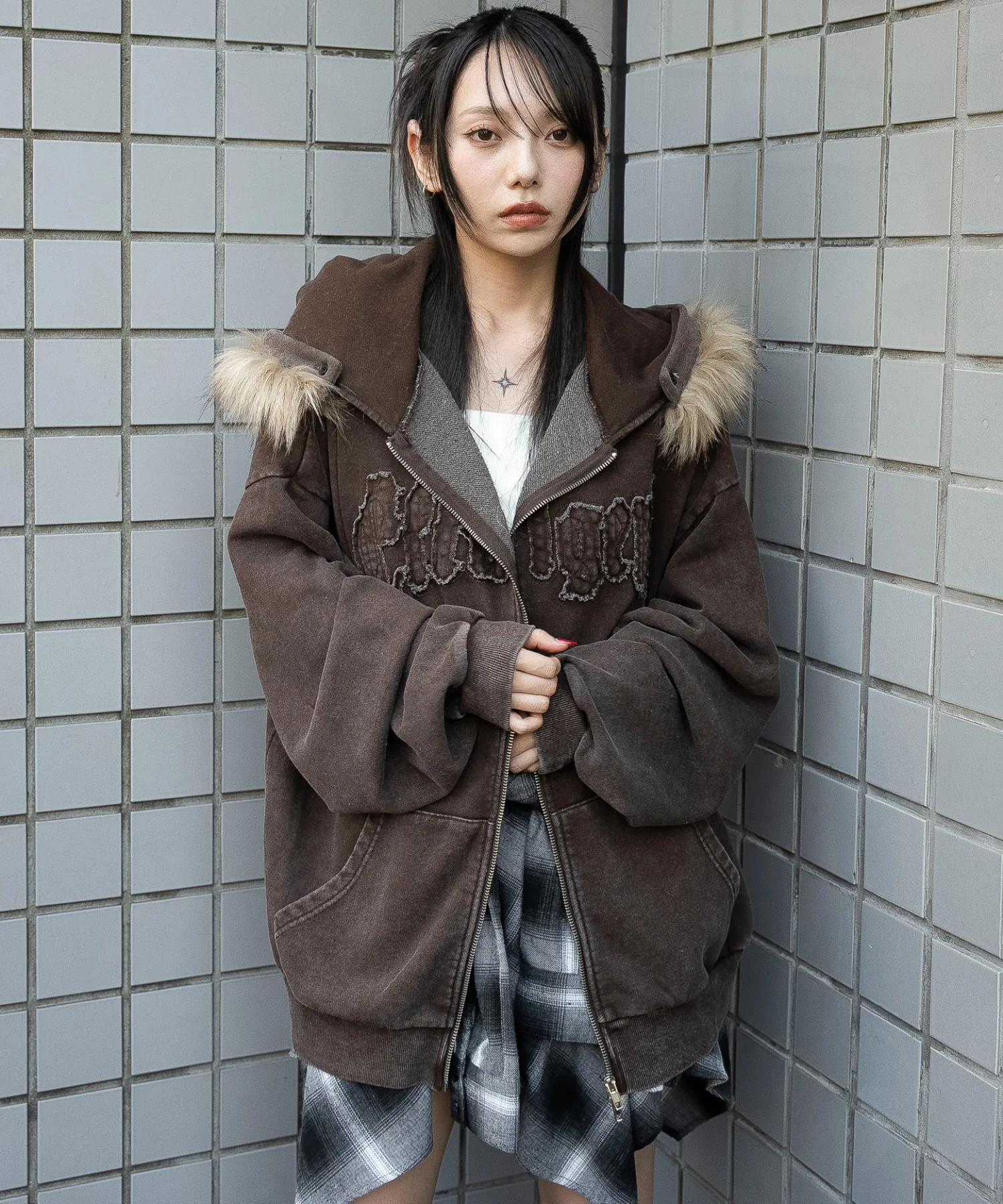 ファーフードBIGZIPパーカー - Image 16
