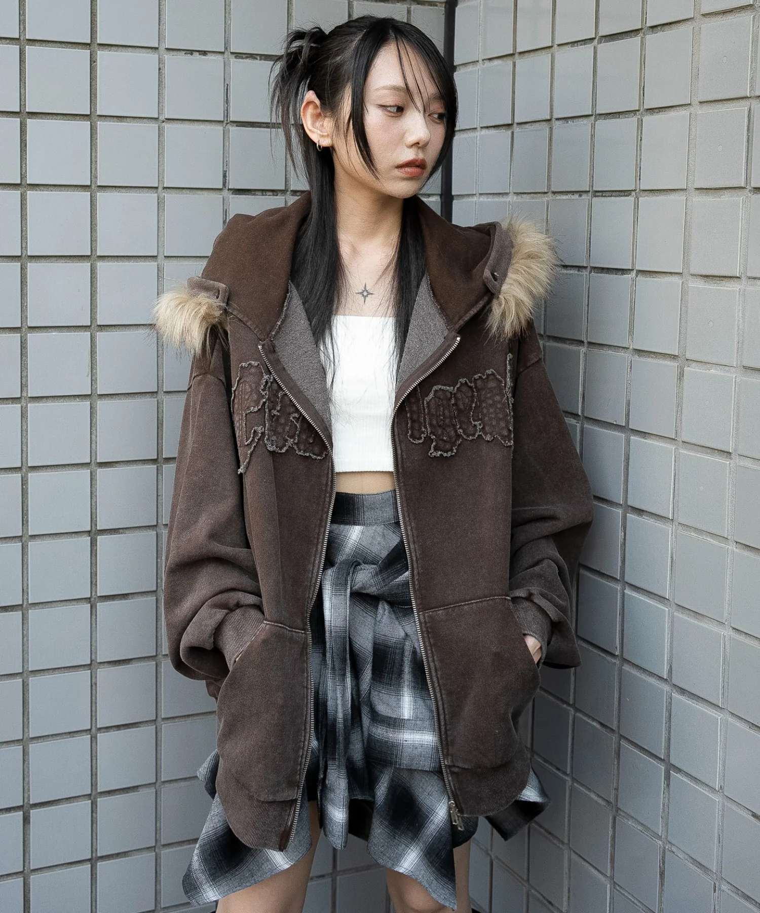 ファーフードBIGZIPパーカー - Image 17