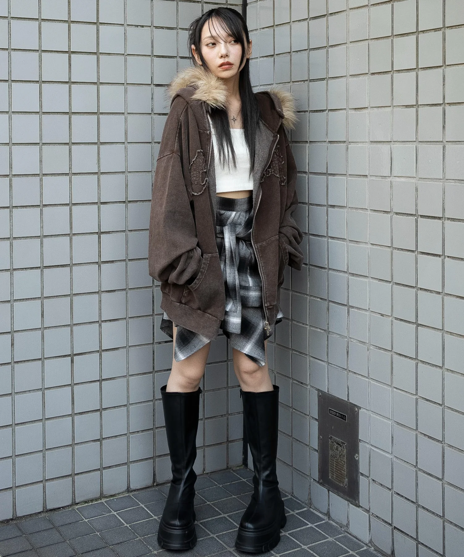 ファーフードBIGZIPパーカー - Image 19