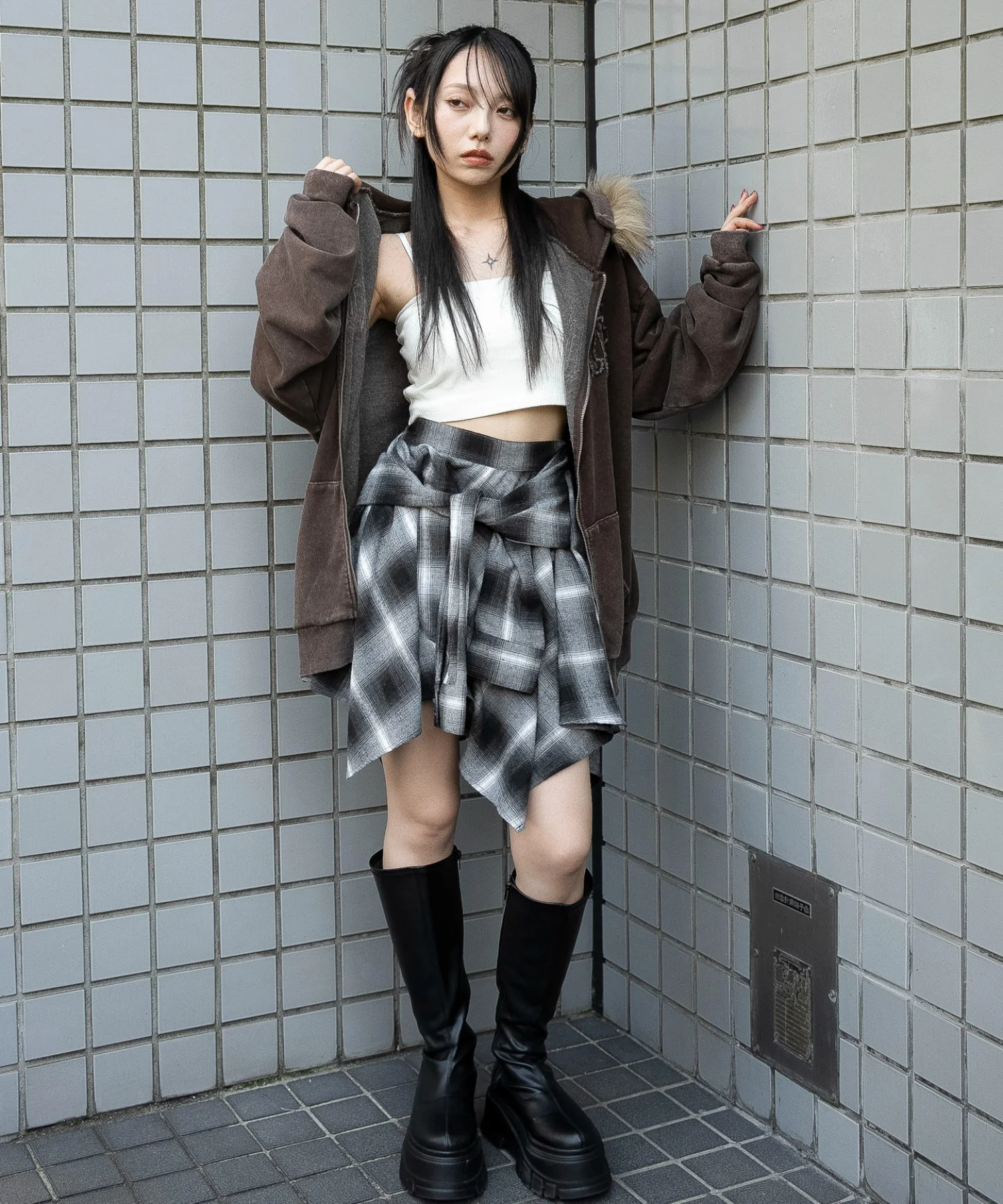 ファーフードBIGZIPパーカー - Image 4