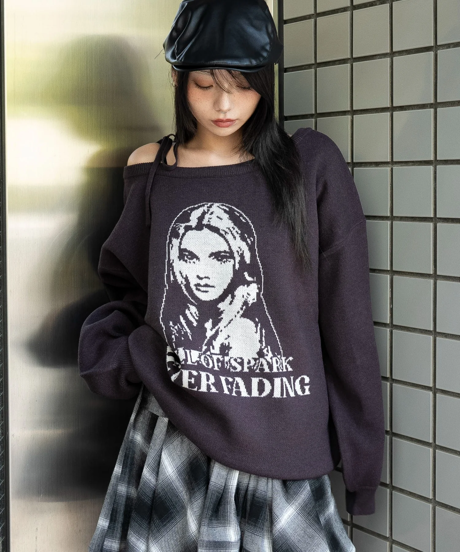 2WAYグラフィックワンショルBIGニット - Image 15