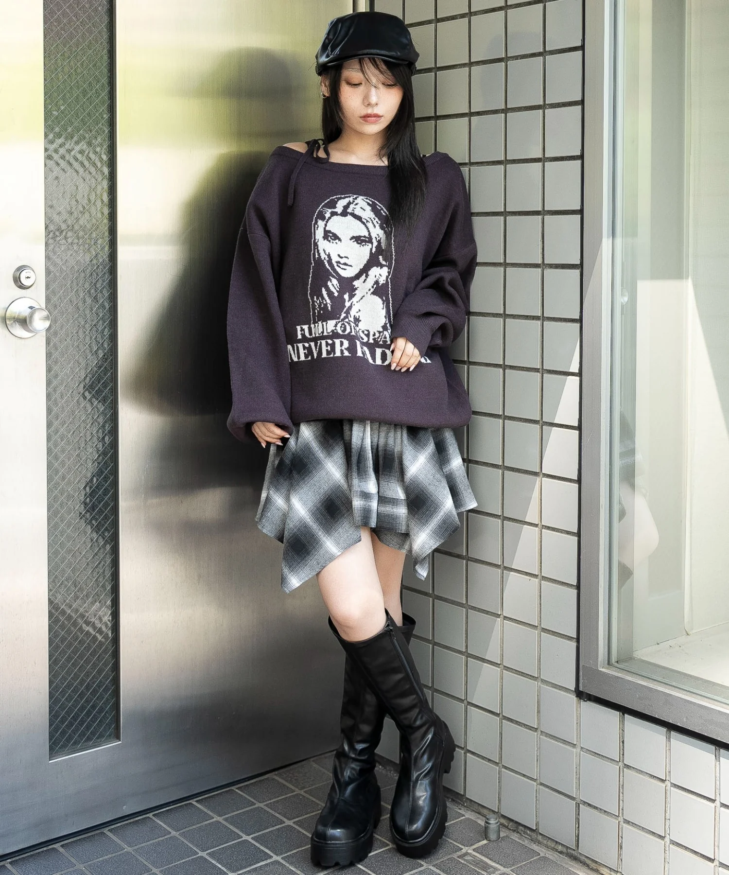 2WAYグラフィックワンショルBIGニット - Image 16