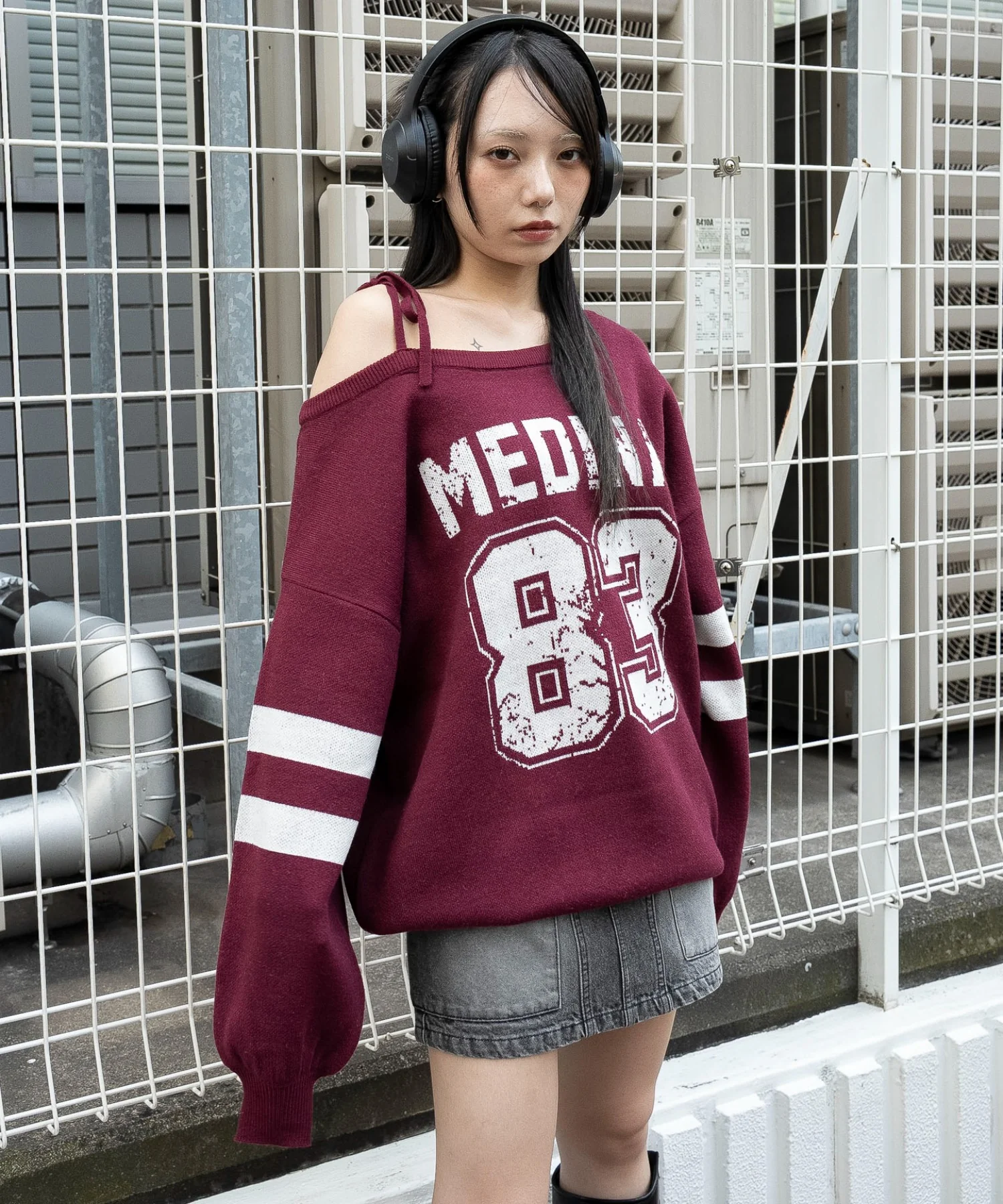 2WAYグラフィックワンショルBIGニット - Image 17