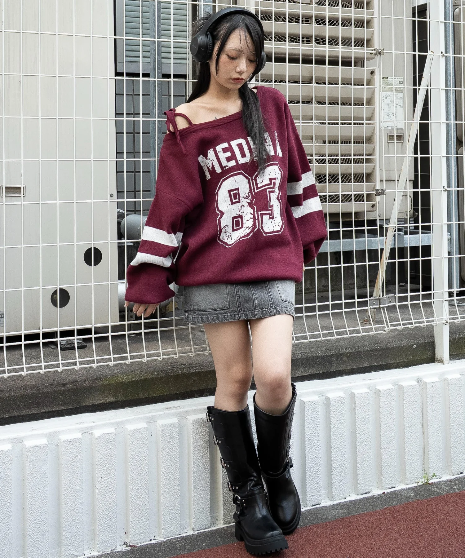 2WAYグラフィックワンショルBIGニット - Image 18