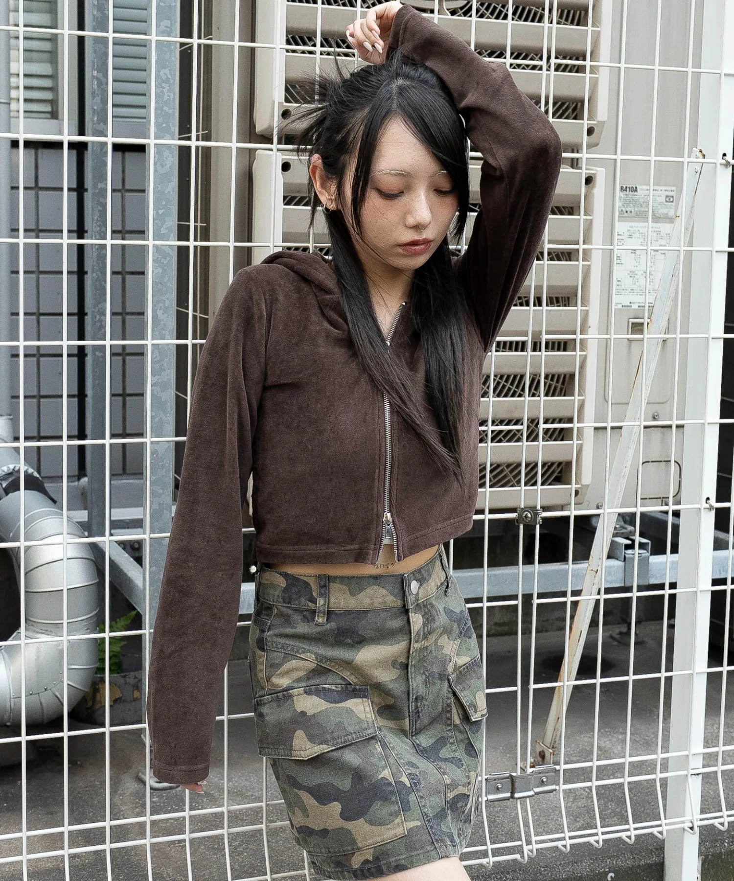 ベロアショートZIPパーカー - Image 10