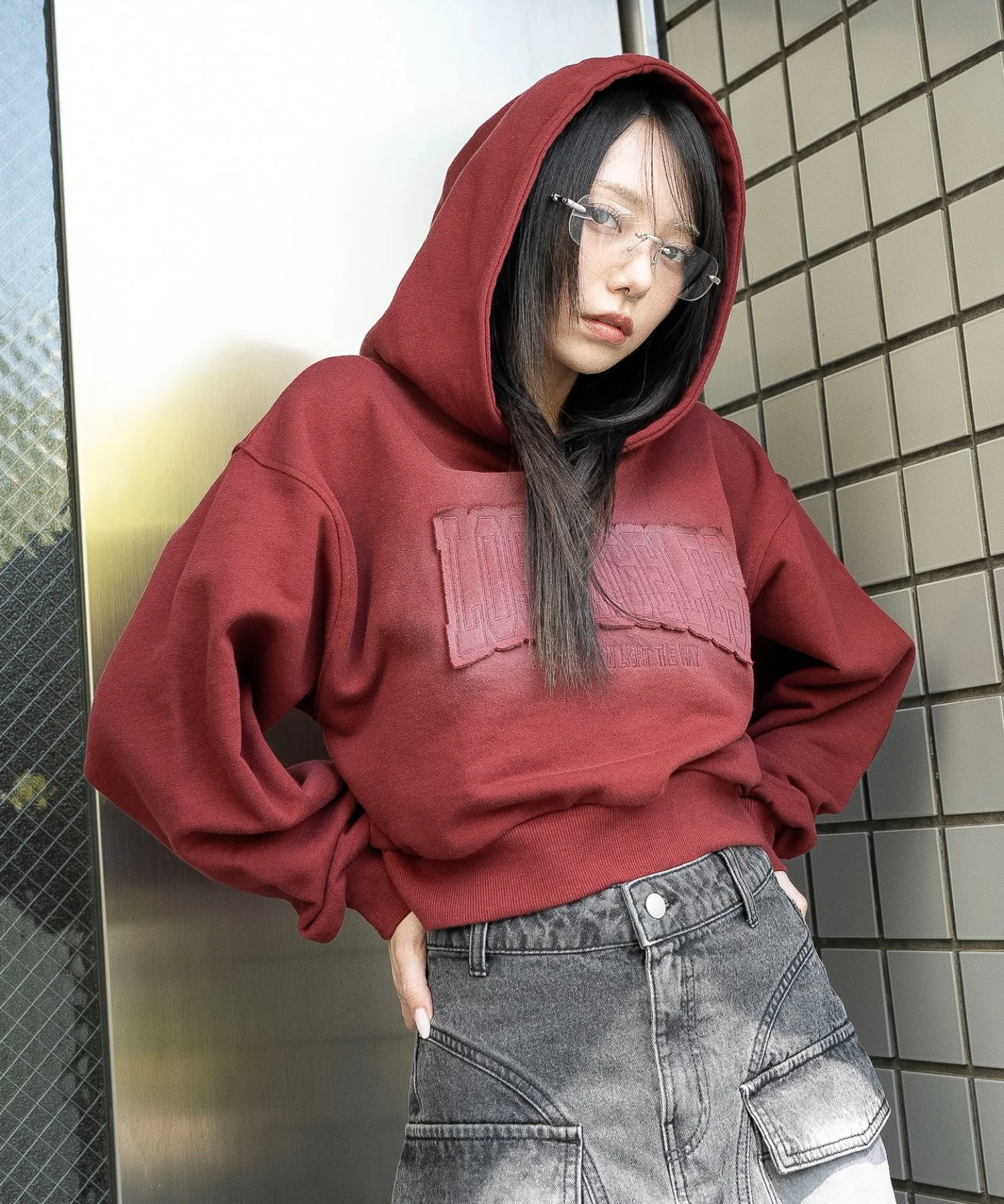 グラフィックショートパーカー - Image 4