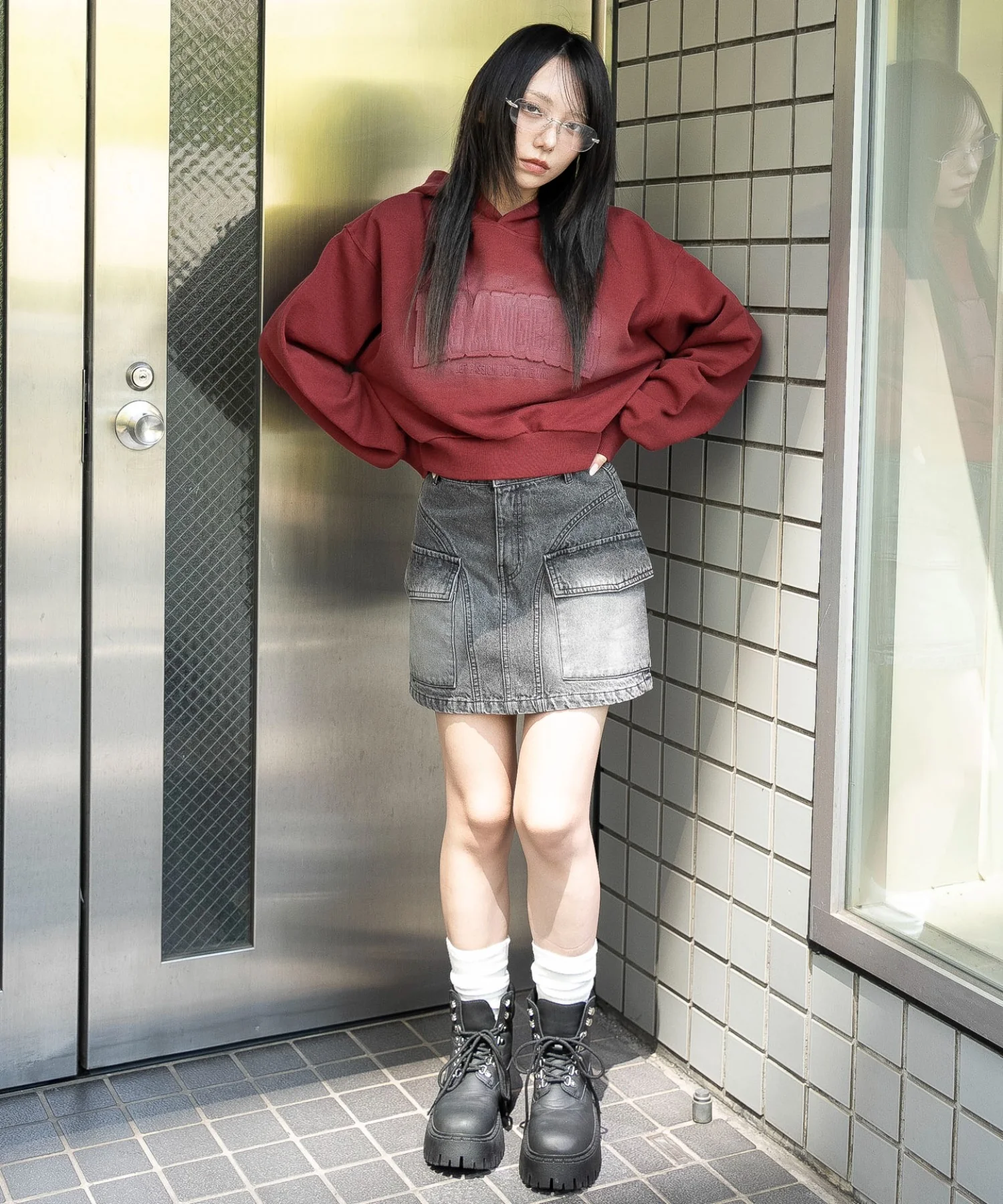 グラフィックショートパーカー - Image 6