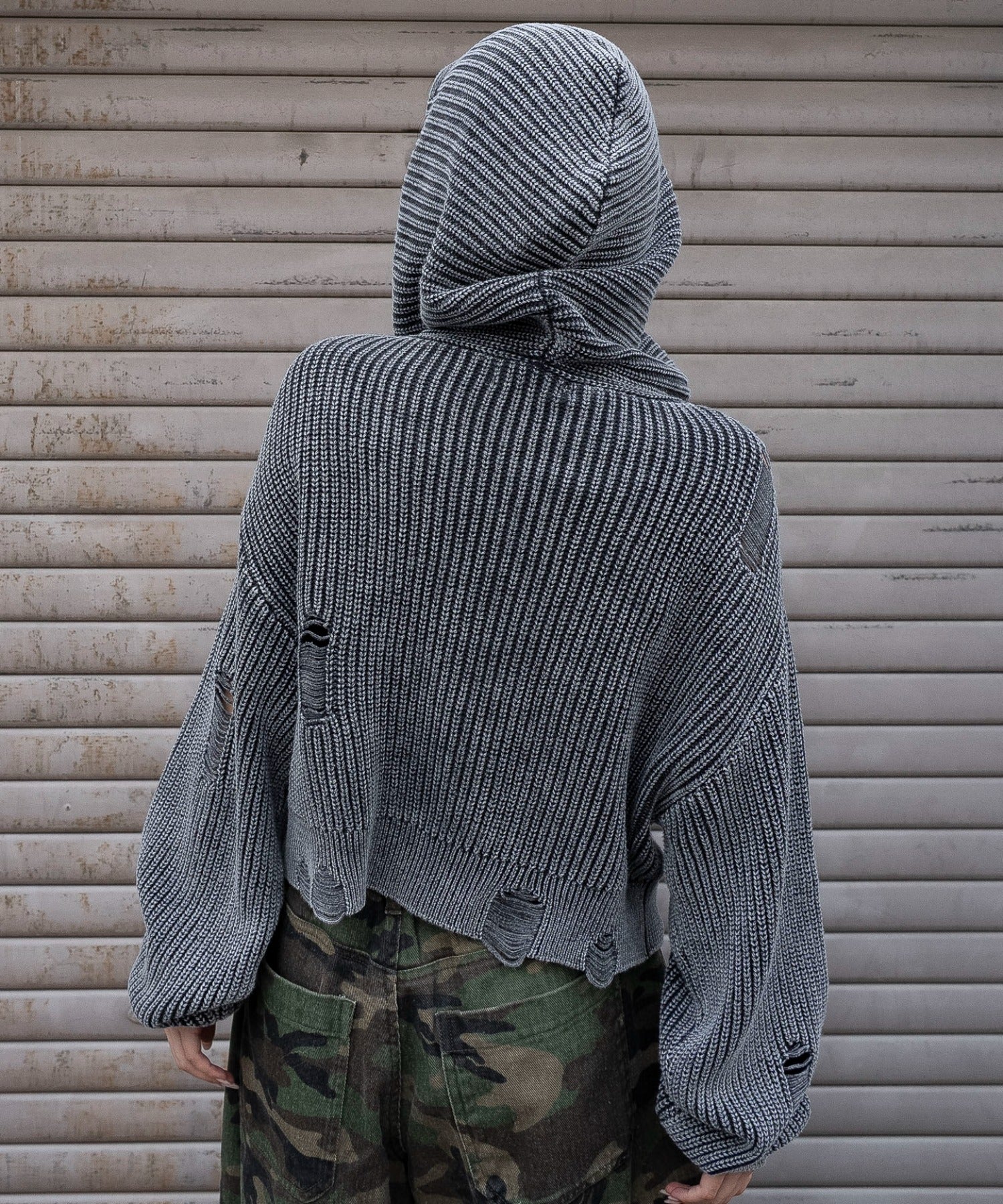 ダメージニットジップパーカー - Image 19