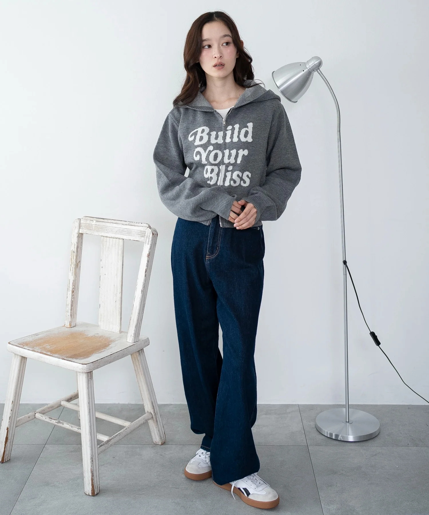 グラフィックジャガードニットZIPパーカー - Image 14