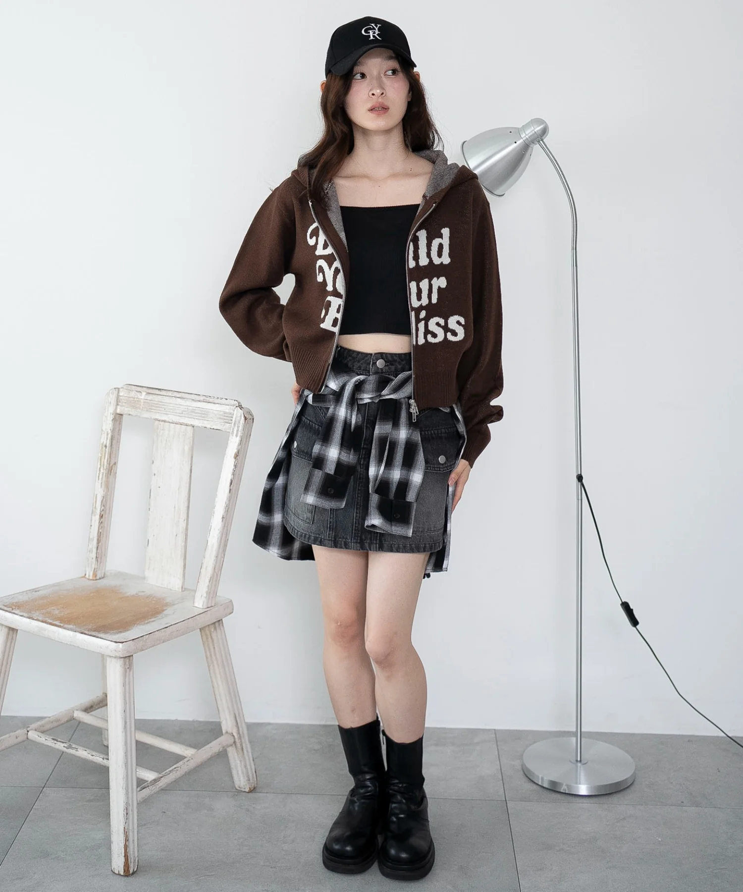 グラフィックジャガードニットZIPパーカー - Image 16