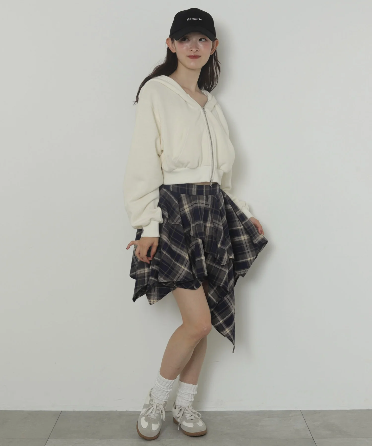 アシンメトリーチェックミニスカパン - Image 4