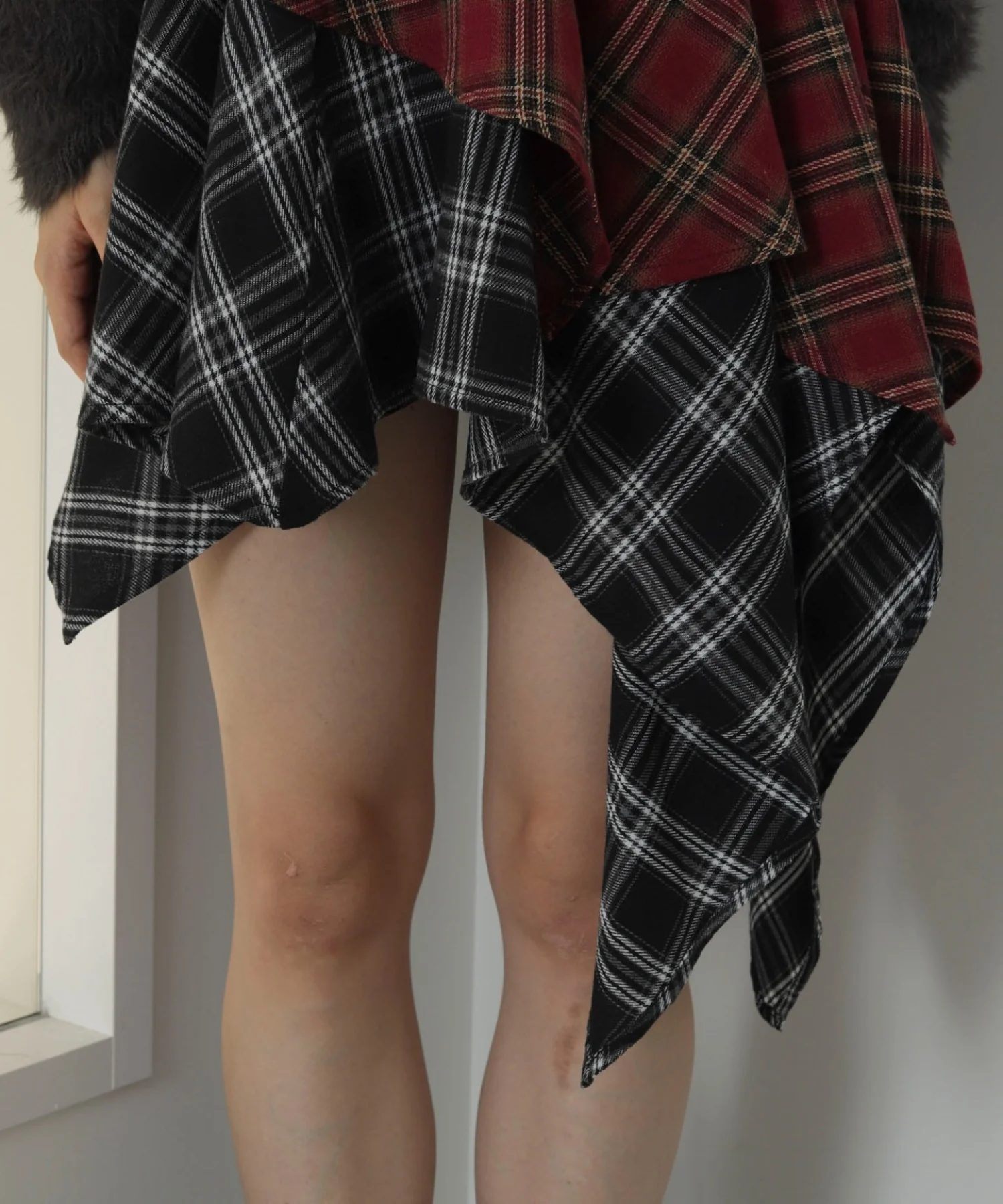 アシンメトリーチェックミニスカパン - Image 8