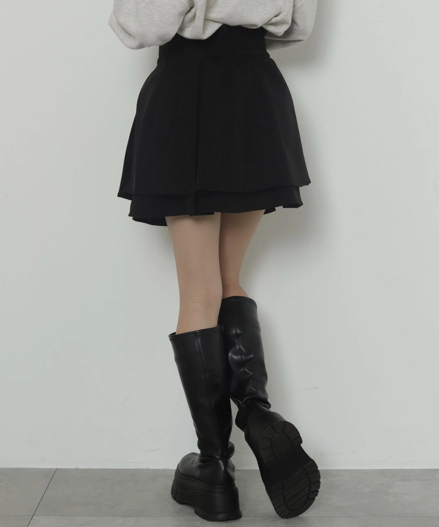 ハイウエスト2段プリーツスカパン - Image 15
