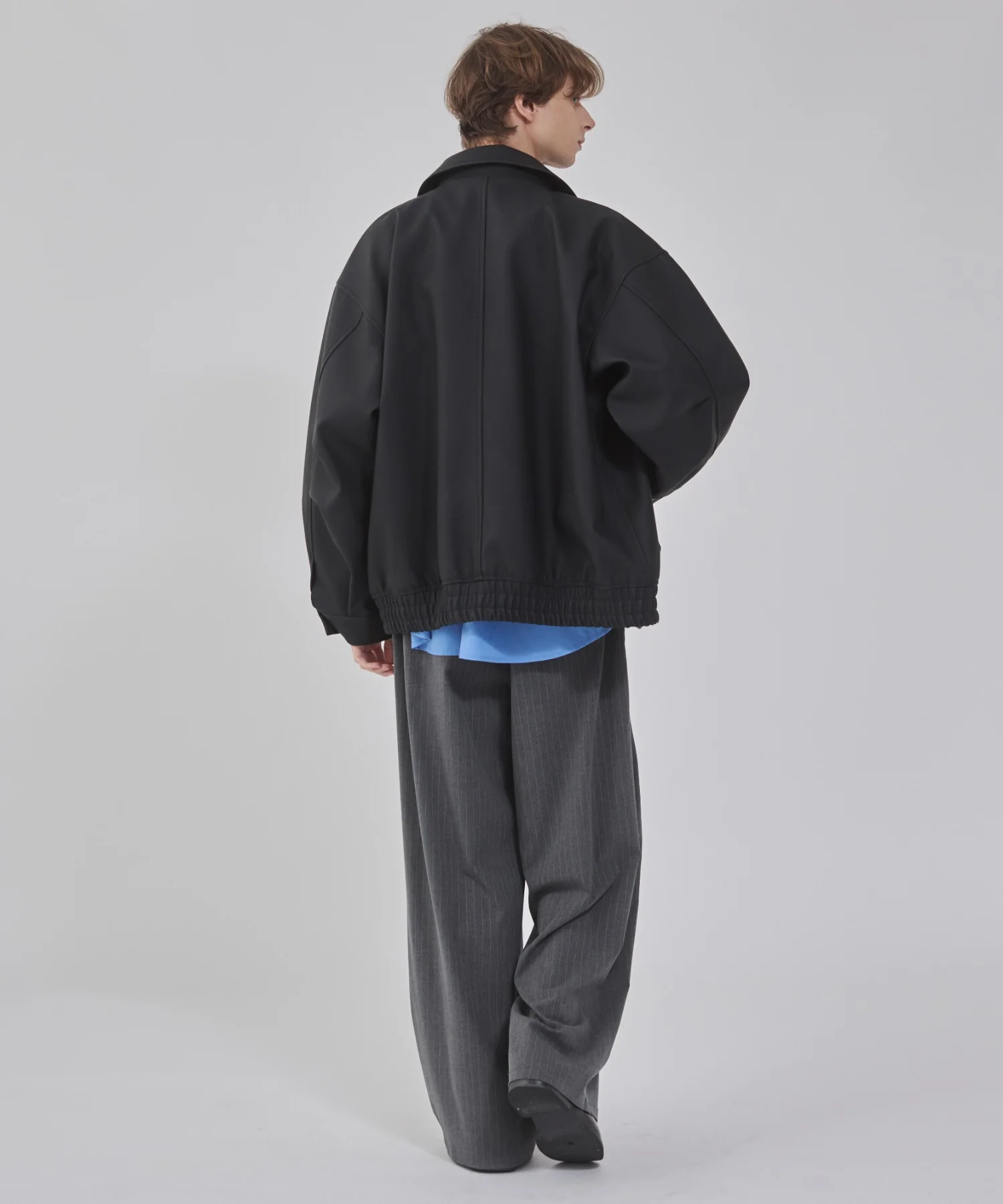 PUダブルZIPフライトブルゾン - Image 65