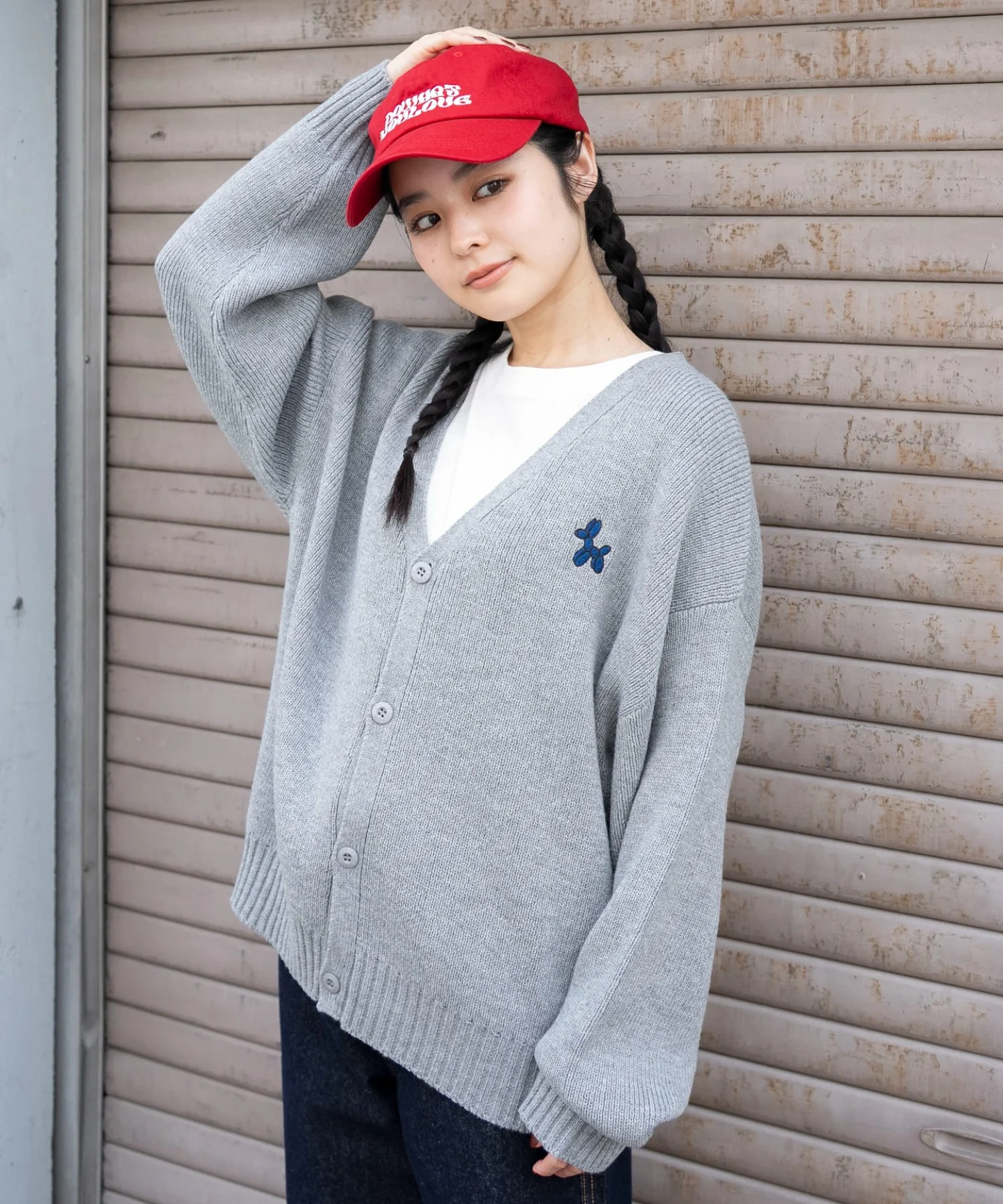 ワンポイントニットカーディガン - Image 3