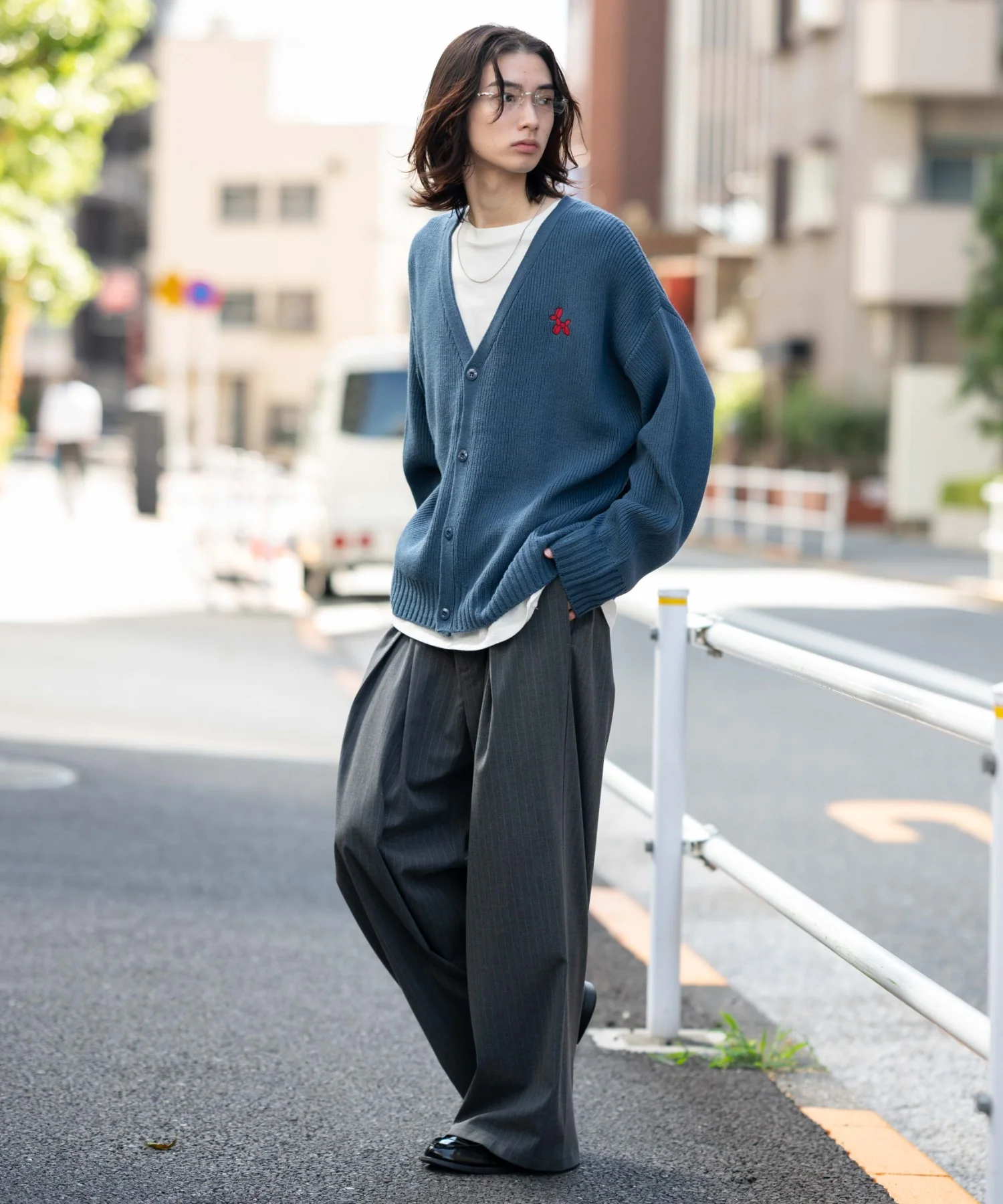 ワンポイントニットカーディガン - Image 4