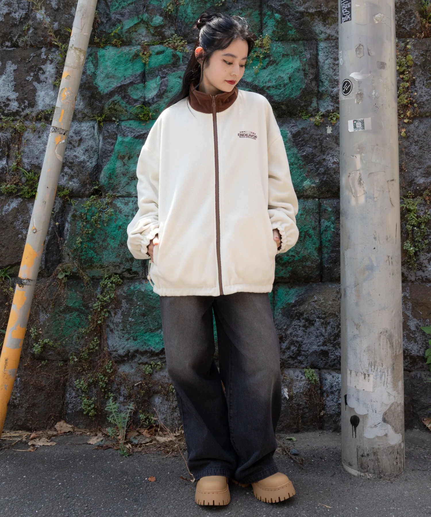 リバーシブルフリースブルゾン - Image 11