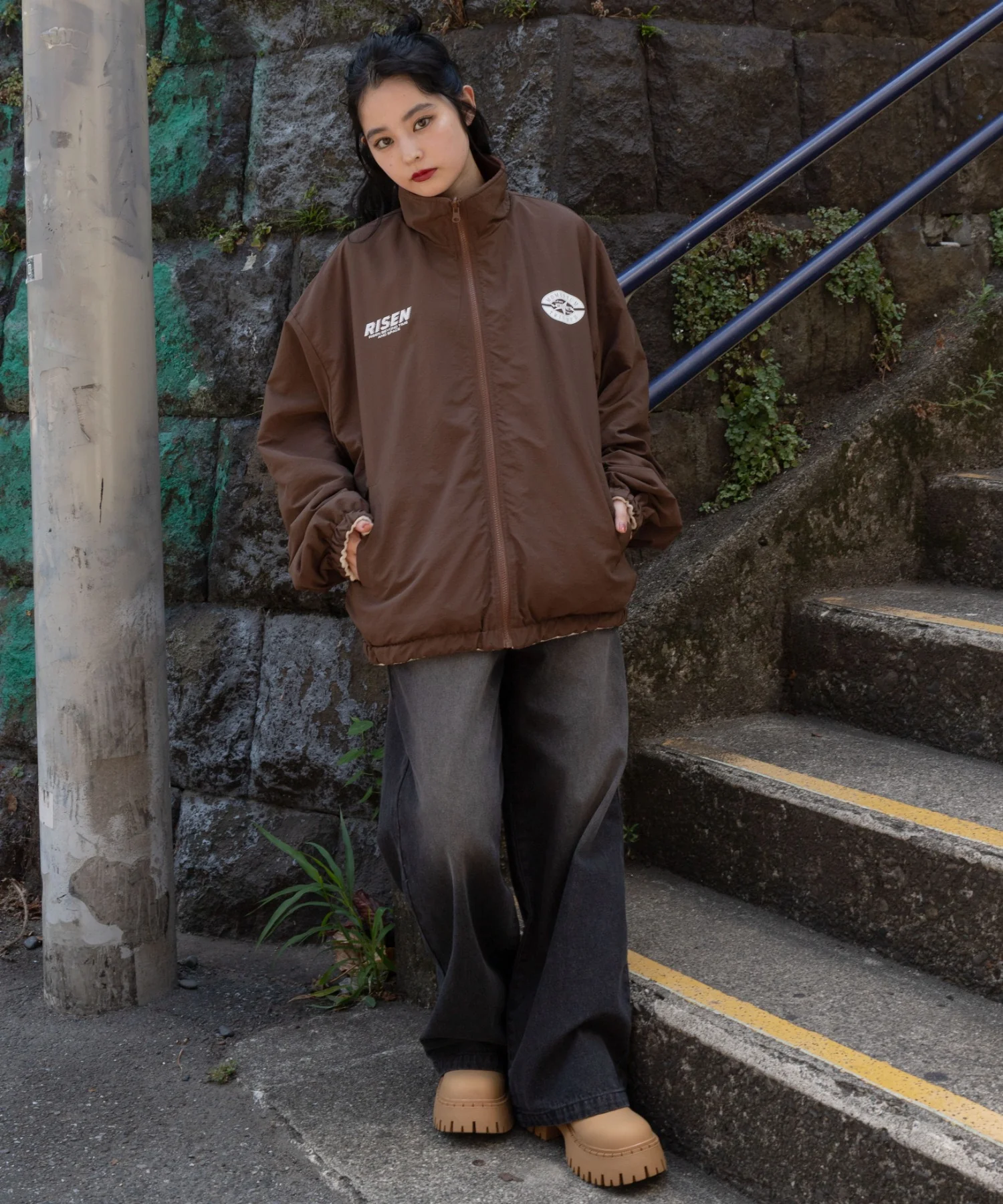 リバーシブルフリースブルゾン - Image 12