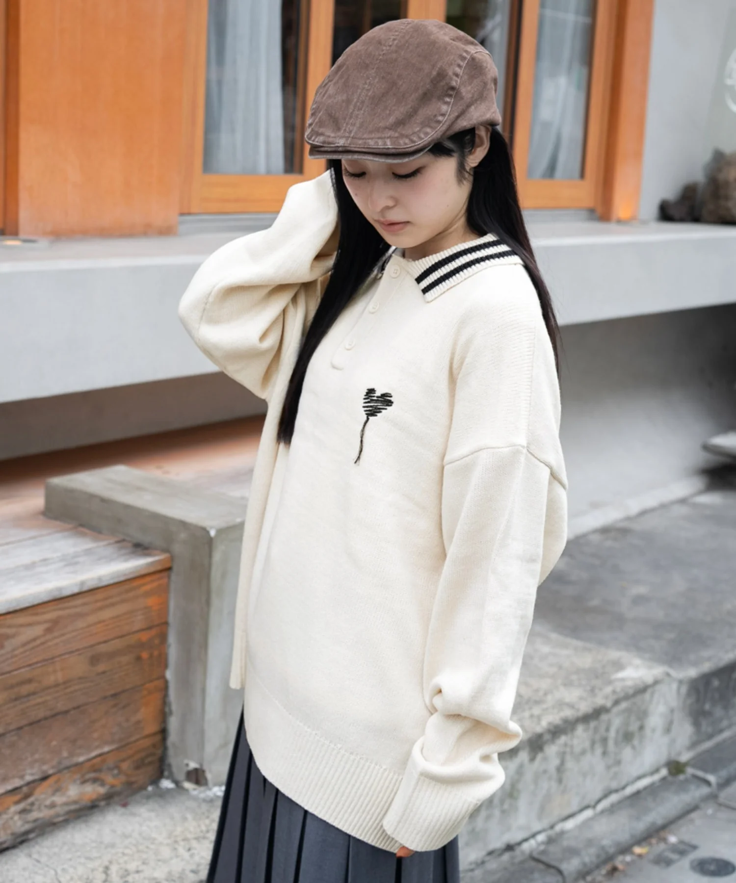 ラインポロニットプルオーバー - Image 3