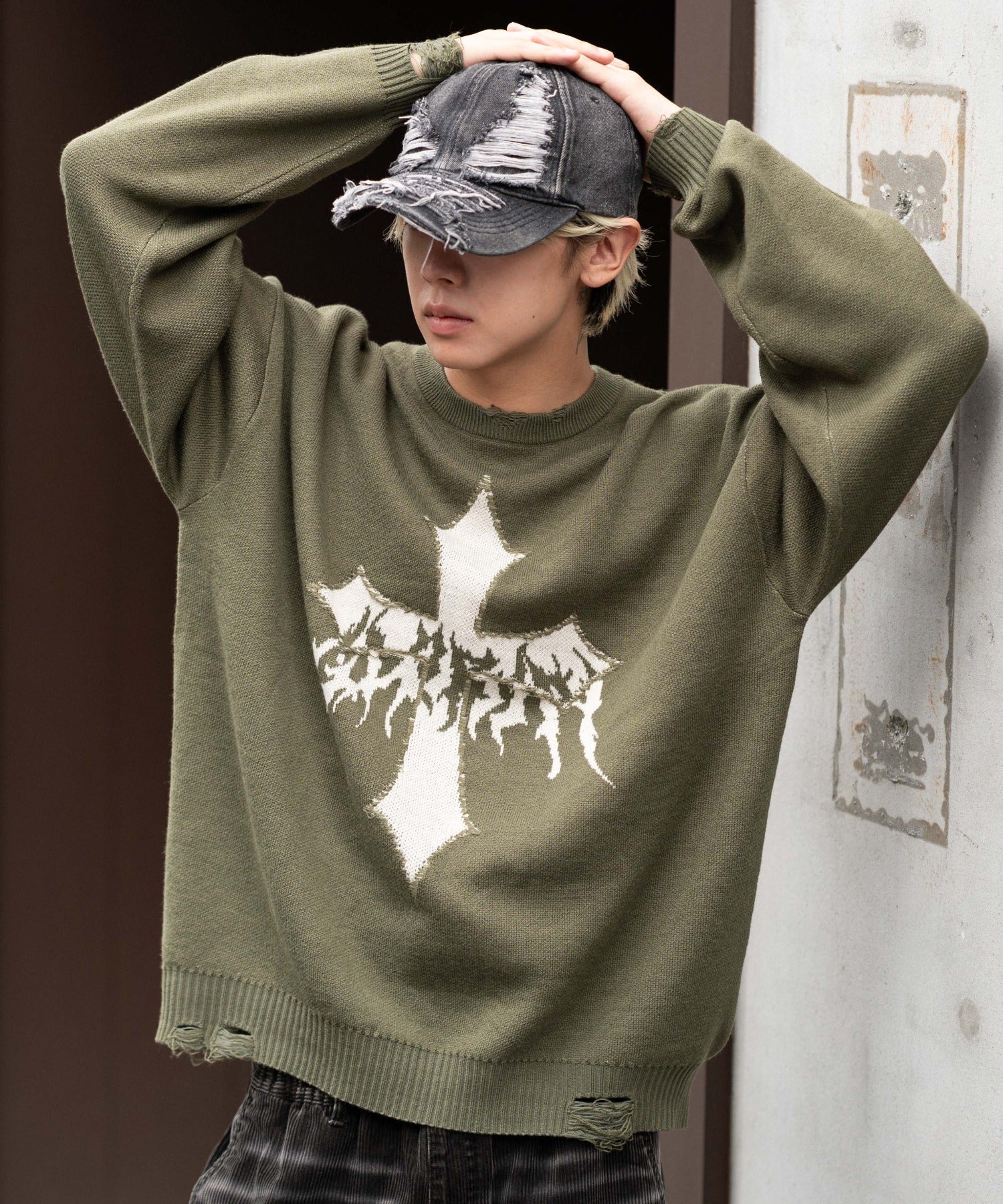 ダメージジャガードプルオーバー - Image 16