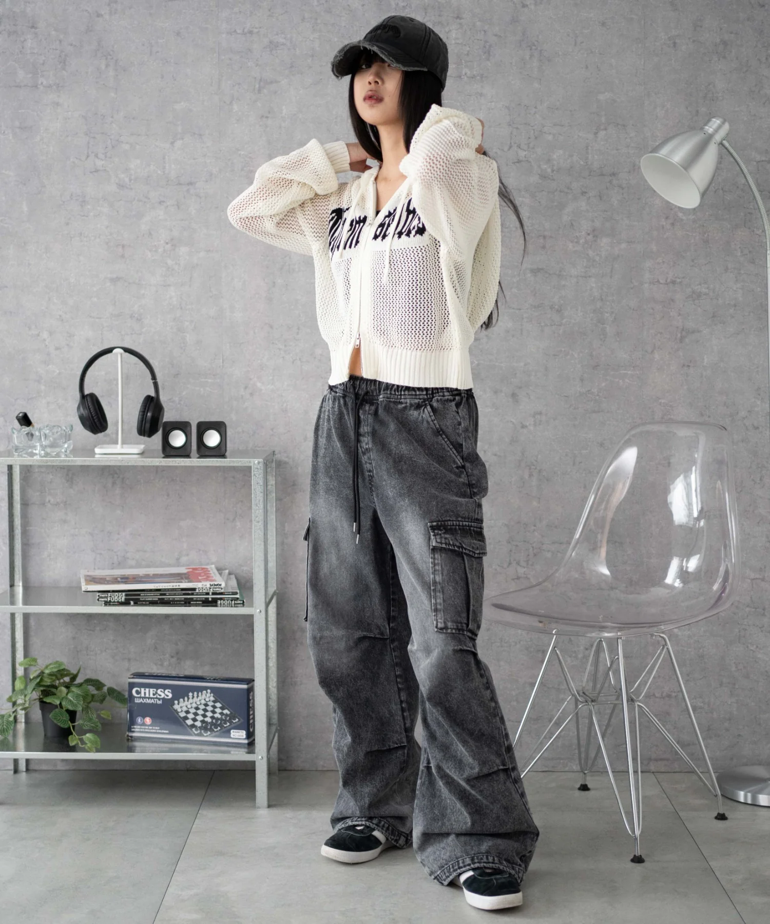 デニムイージーパラシュートカーゴパンツ - Image 16
